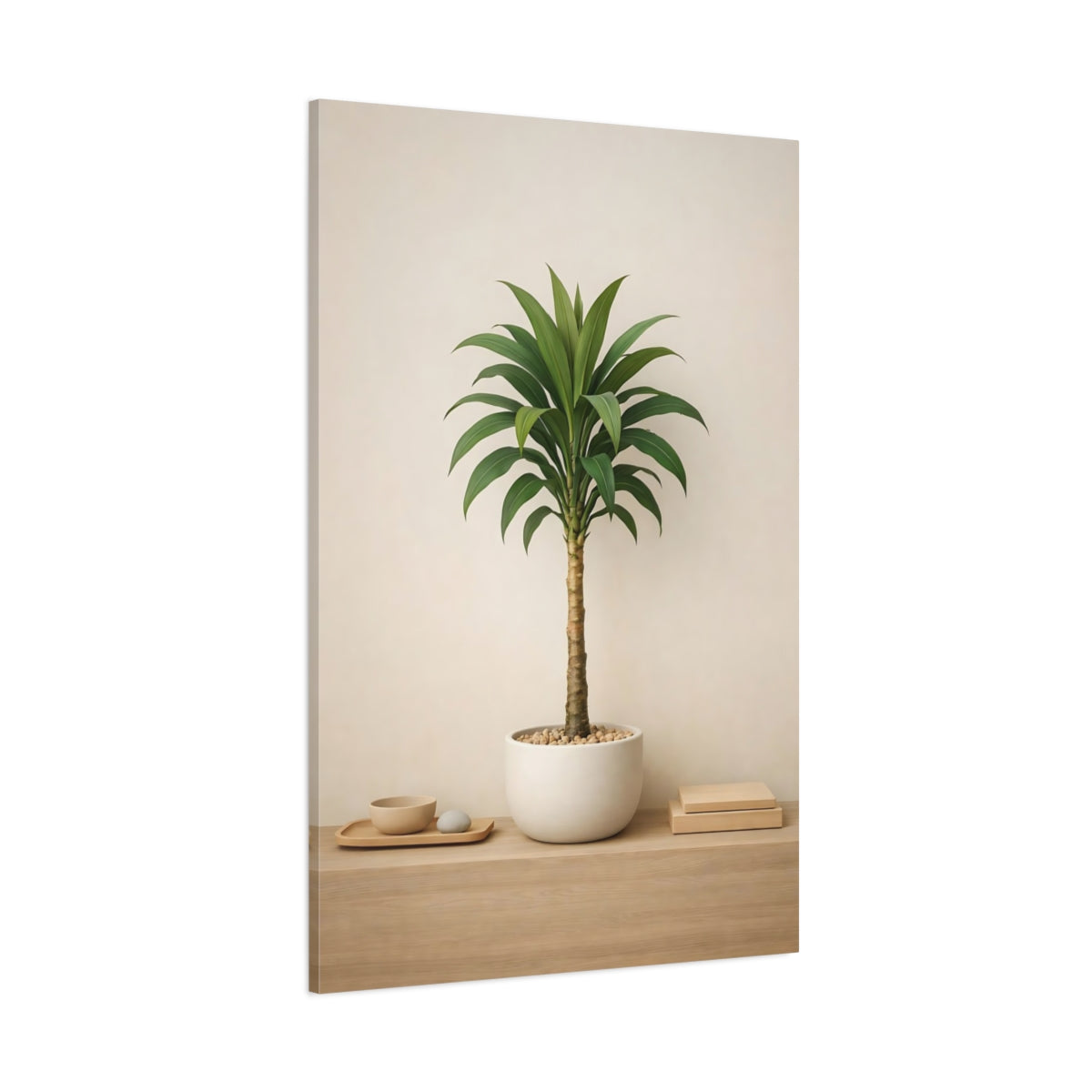 Nature Potted Plant Green Potted Plant shown as stretched canvas wall art