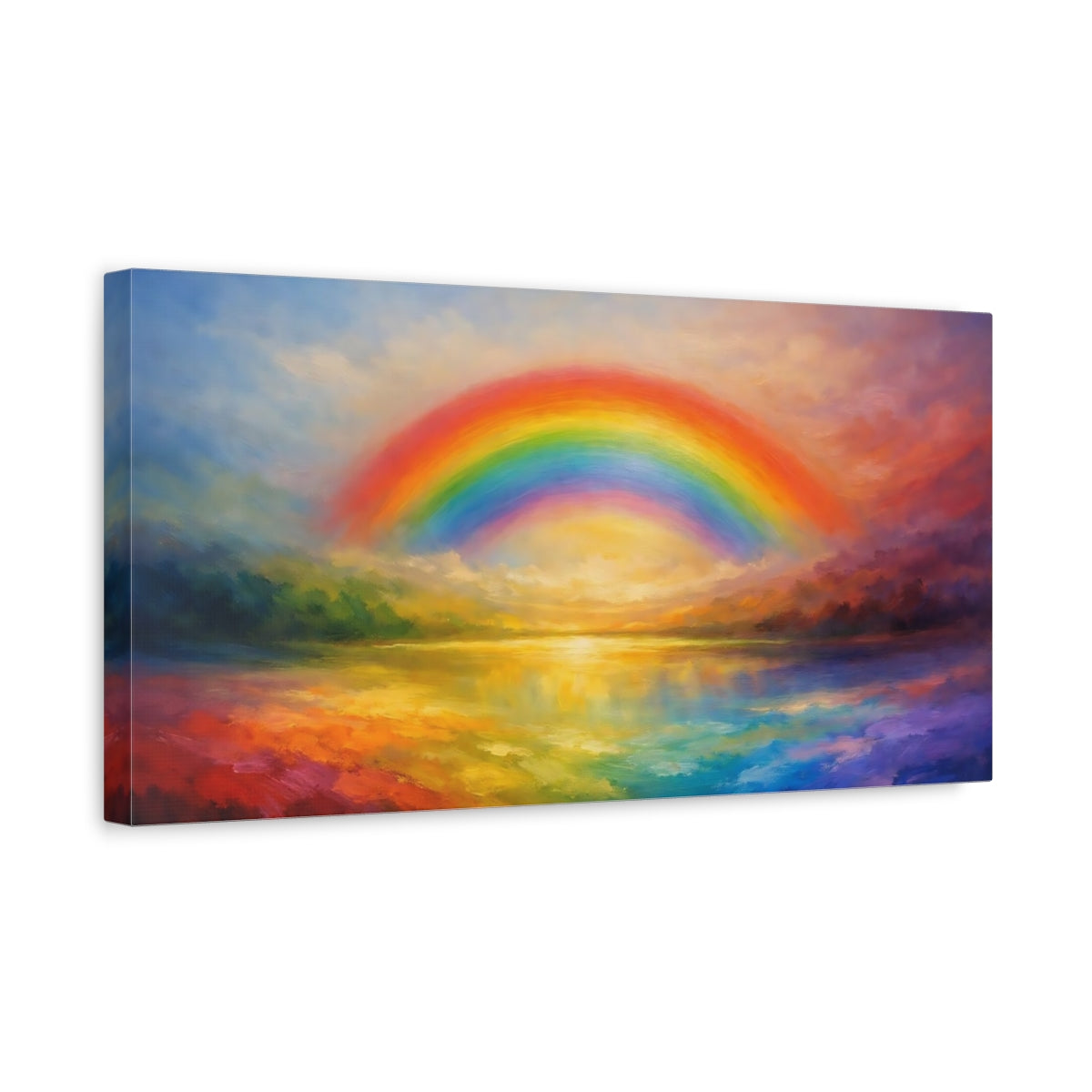Rainbow Print Landscape Millwood Pines Iceland Rainbow Print