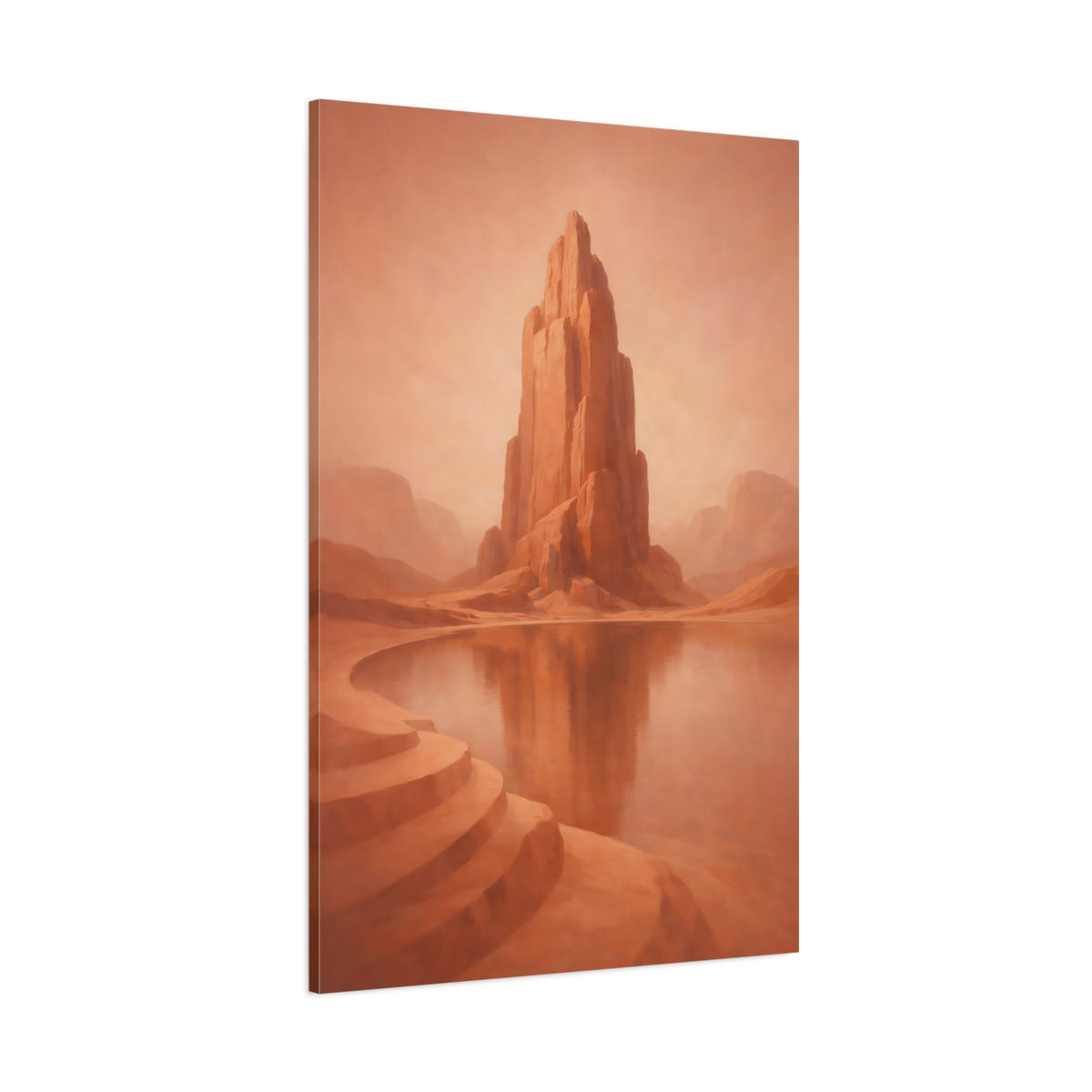 Main Mockup. Nature Rock Formation Desert Rock shown as stretched canvas wall art