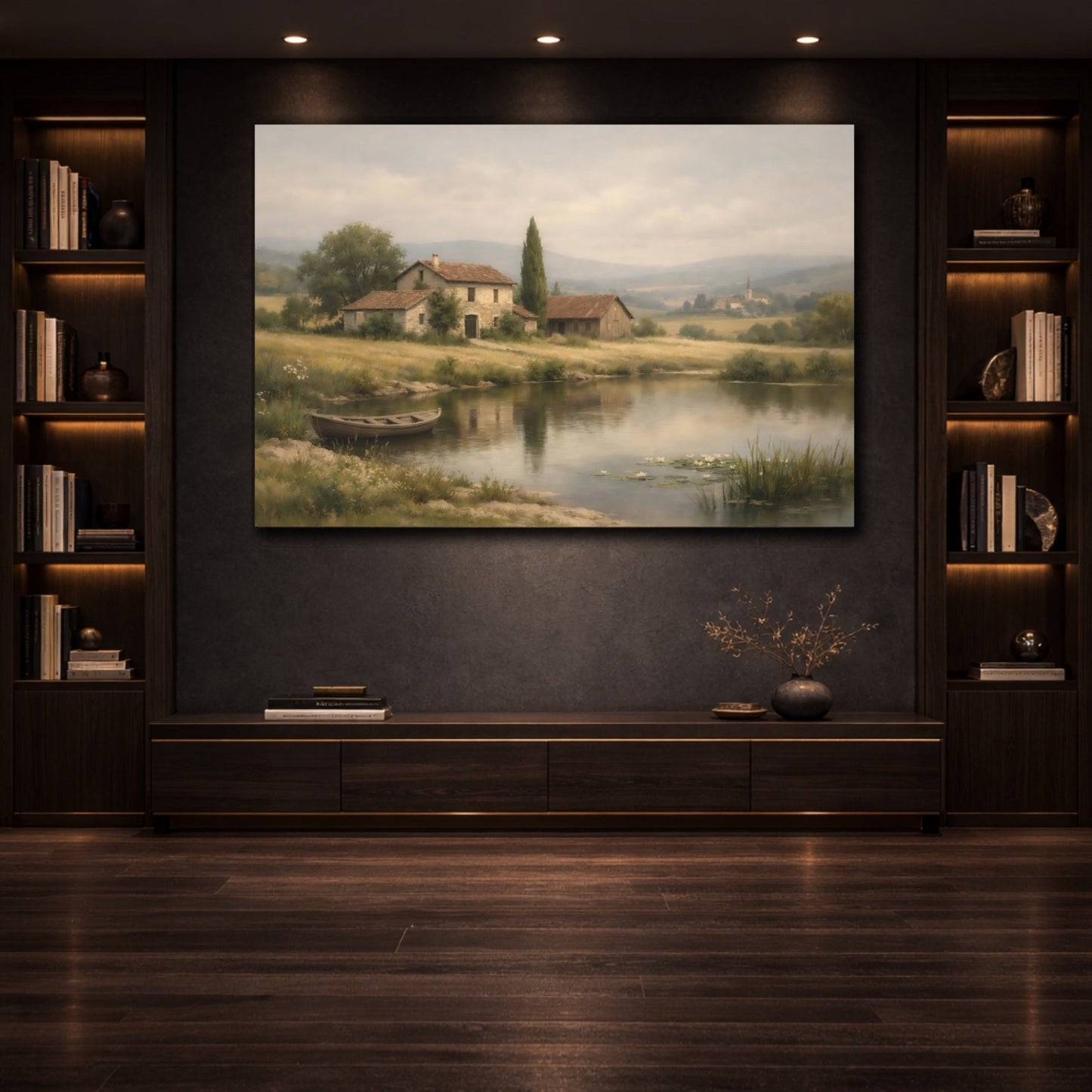 Nature Rural Landscape - Canvas Wall Art Print - YesArtYes
