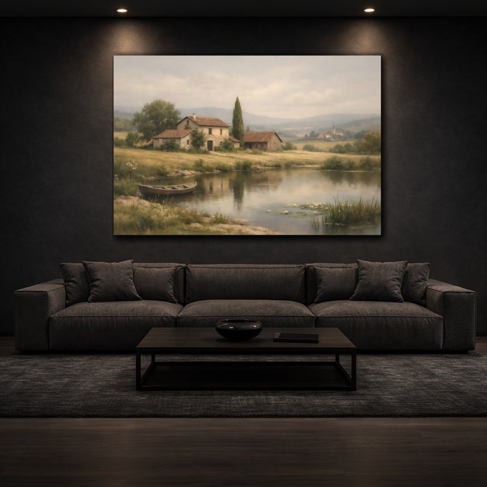 Nature Rural Landscape Rural Landscape shown as front canvas room wall art