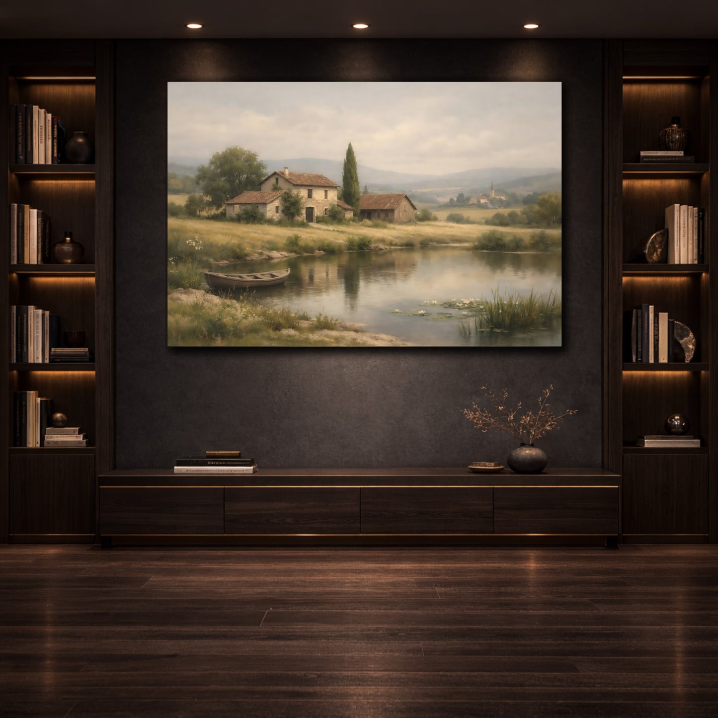 Nature Rural Landscape Rural Landscape shown as front canvas room wall art