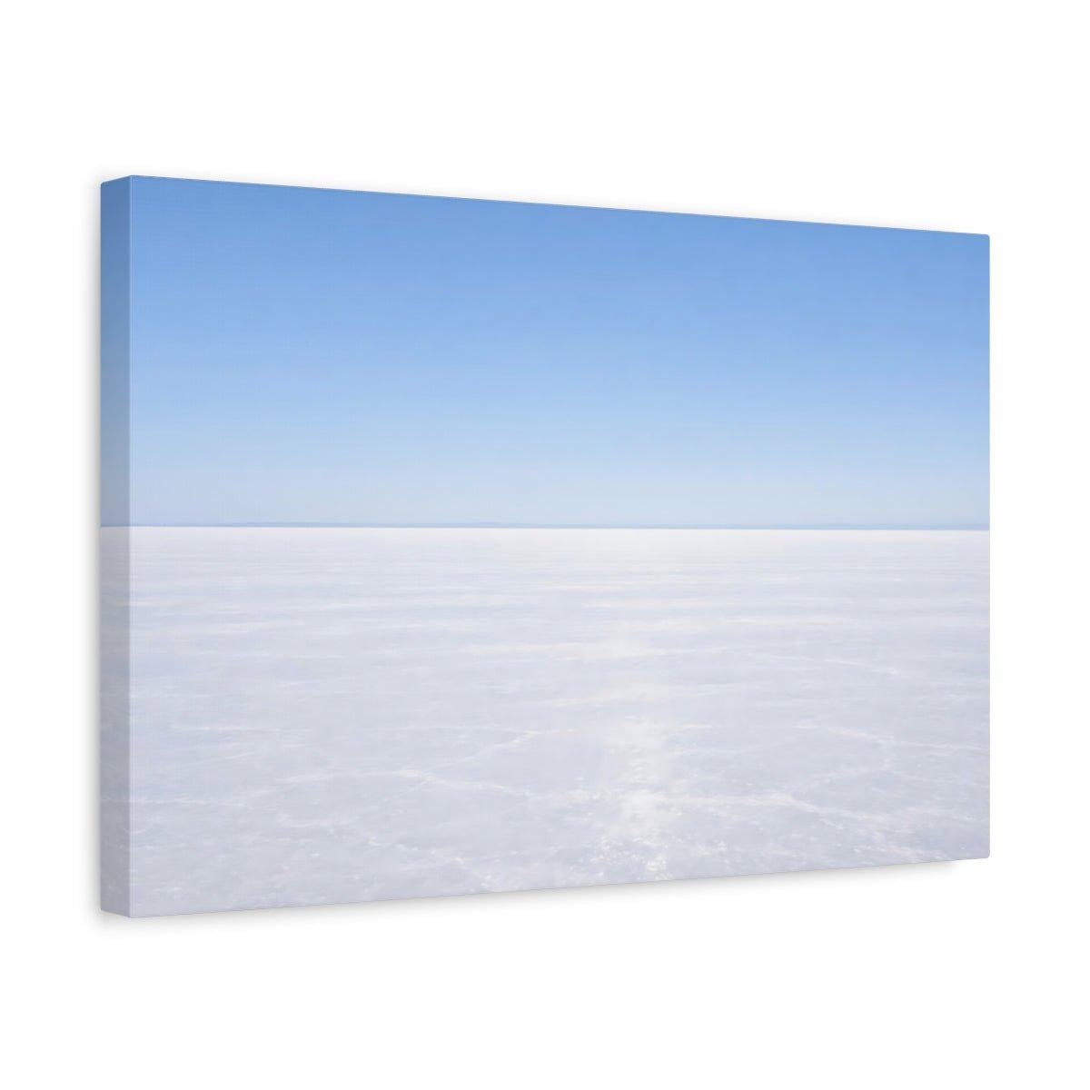 Nature Salt Flat Blue And White - Canvas Wall Art Print - YesArtYes