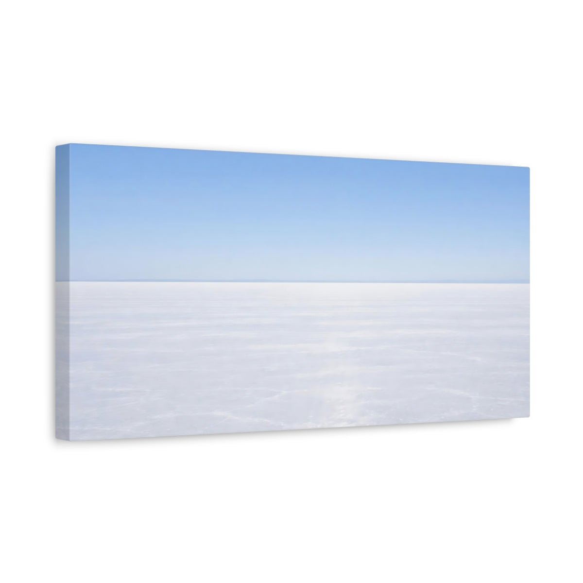 Nature Salt Flat Blue And White - Canvas Wall Art Print - YesArtYes