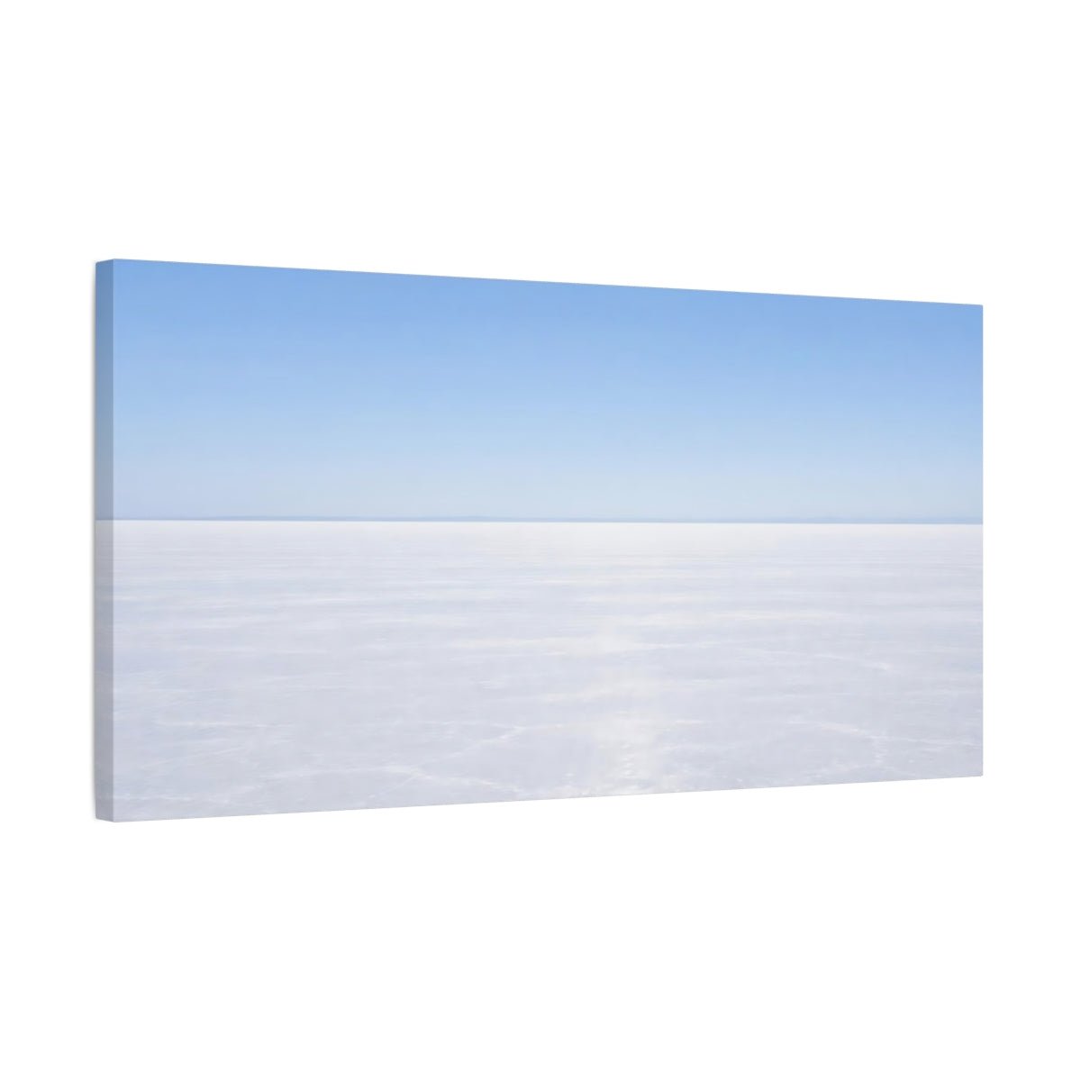 Nature Salt Flat Blue And White - Canvas Wall Art Print - YesArtYes