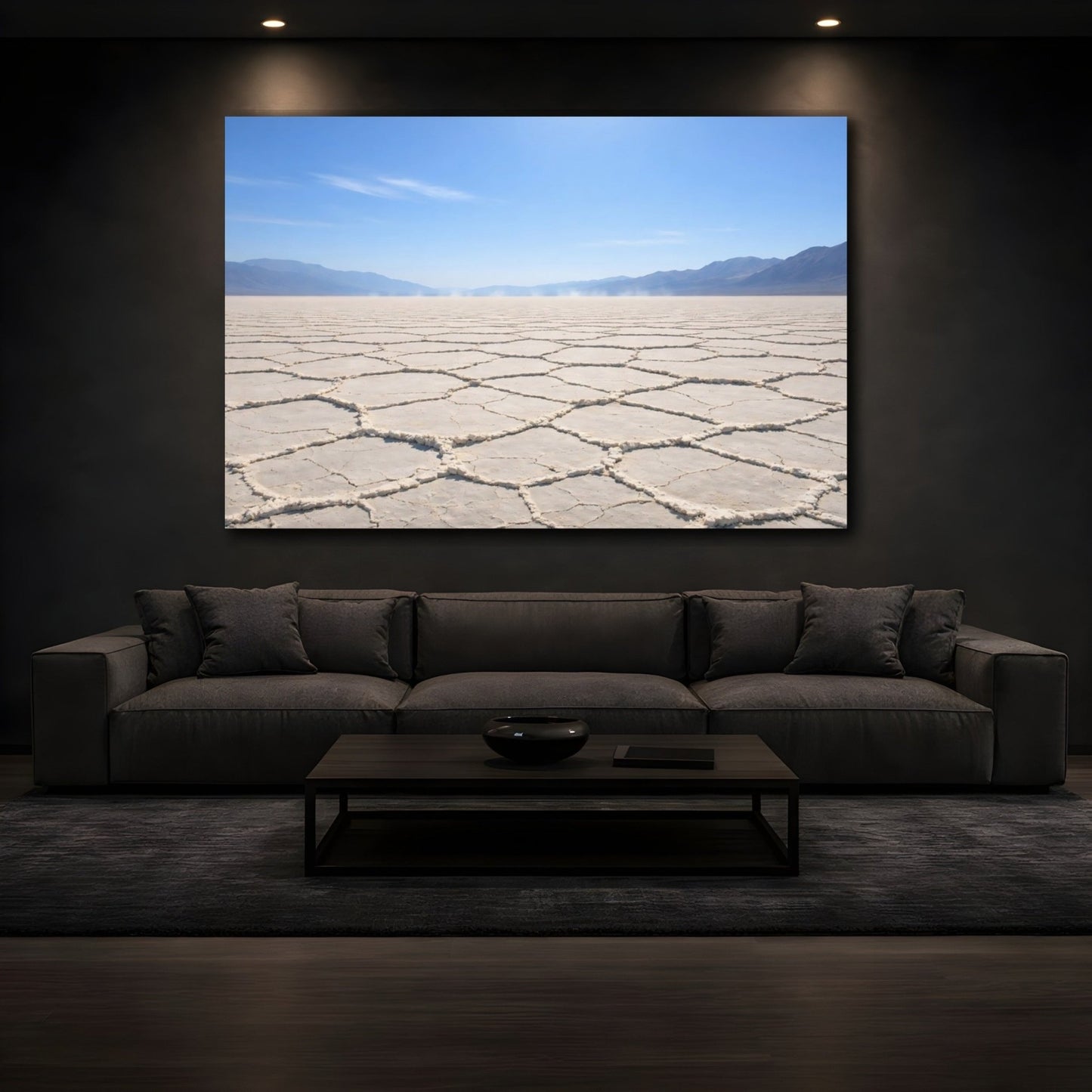 Nature Salt Flats Landscape - Canvas Wall Art Print - YesArtYes