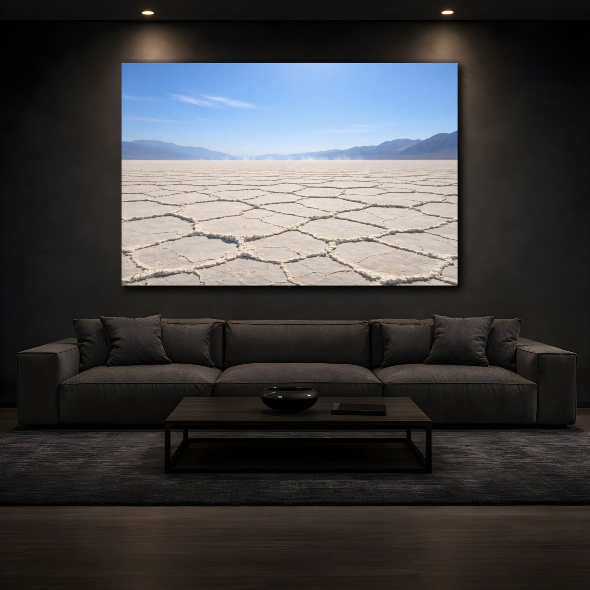Nature Salt Flats Landscape - Canvas Wall Art Print - YesArtYes