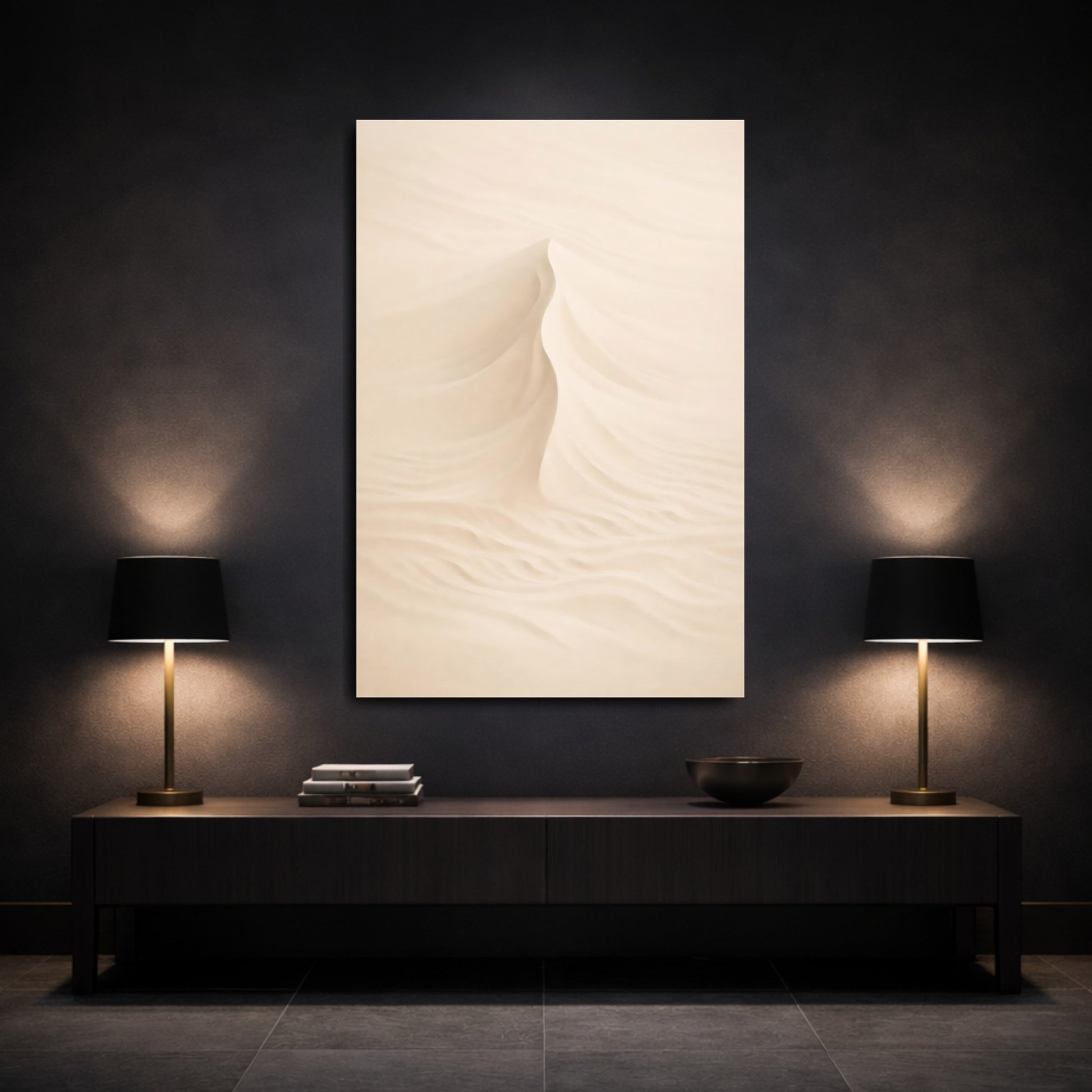 Mockup 2. Nature Sand Dune Desert Sand shown as stretched canvas wall art