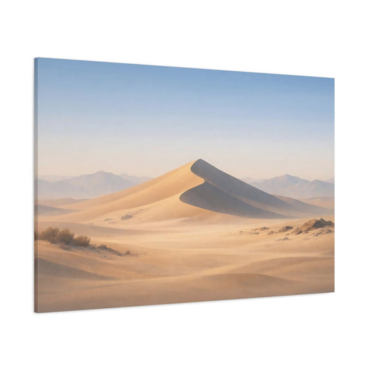 Nature Sand Dune Warm Desert Landscape - Canvas Wall Art Print - YesArtYes