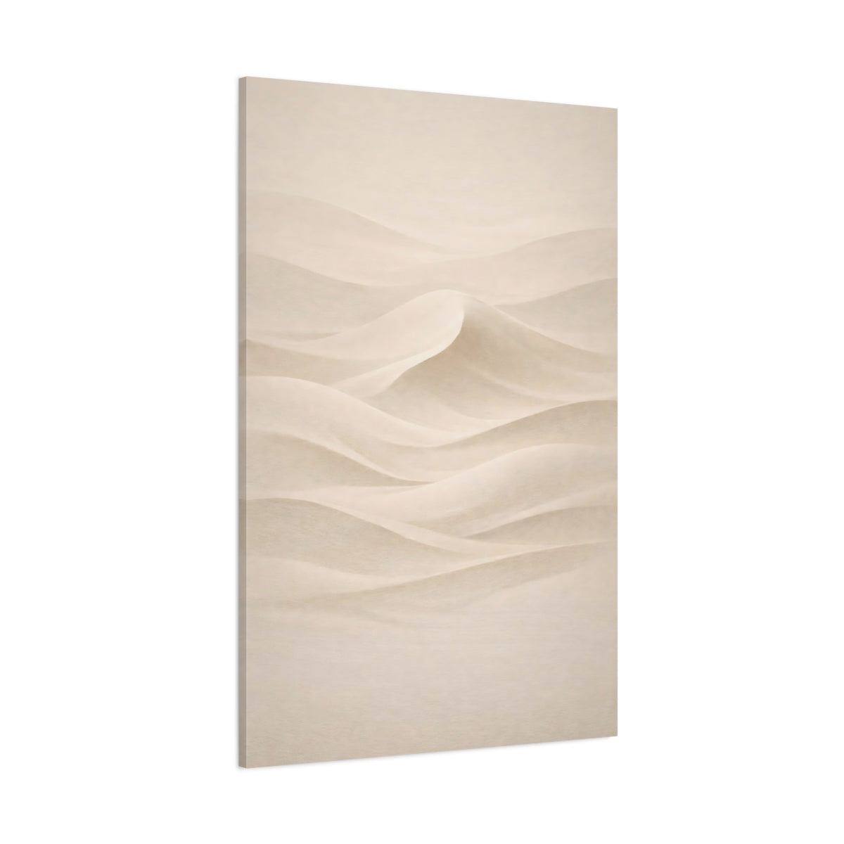 Nature Sand Dunes Beige Sand Dunes shown as stretched canvas wall art