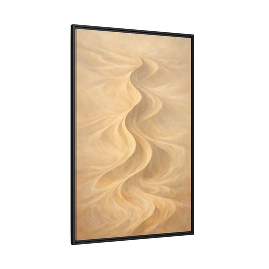 Main Mockup. Nature Sand Dunes Beige Sand Dunes shown as stretched canvas wall art