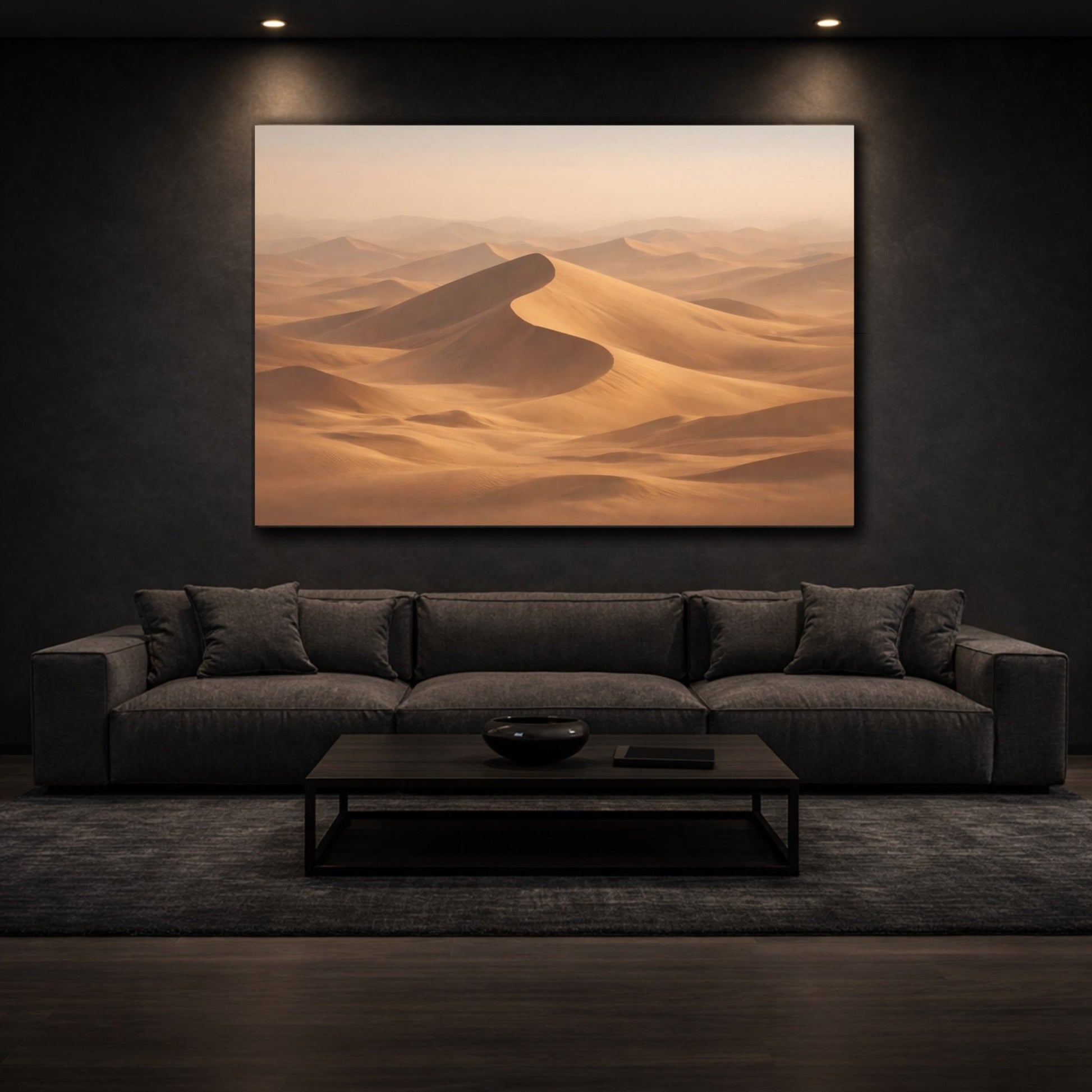 Nature Sand Dunes Desert - Canvas Wall Art Print - YesArtYes