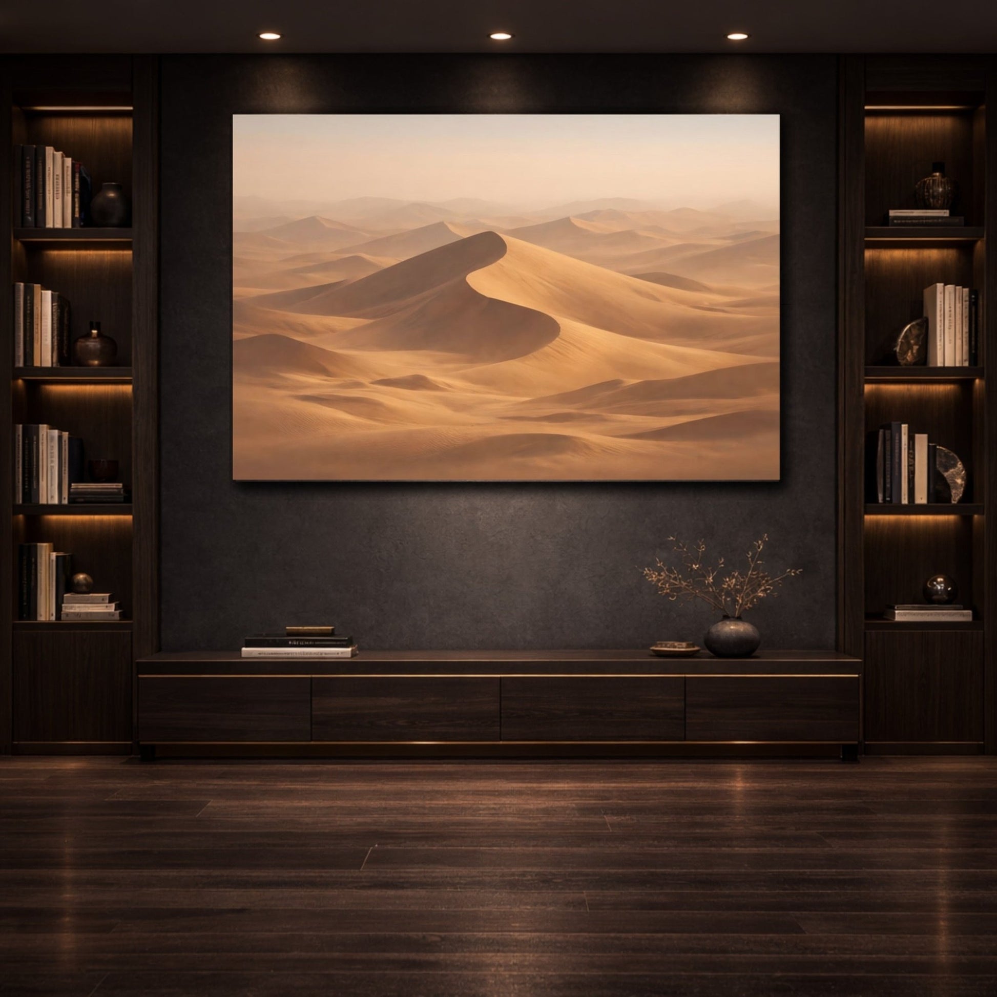 Nature Sand Dunes Desert - Canvas Wall Art Print - YesArtYes