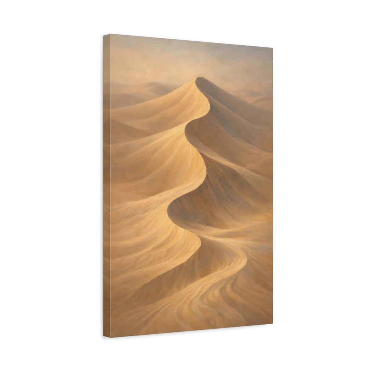 Side Mockup 3. Nature Sand Dunes Desert Sandscape shown as stretched canvas wall art
