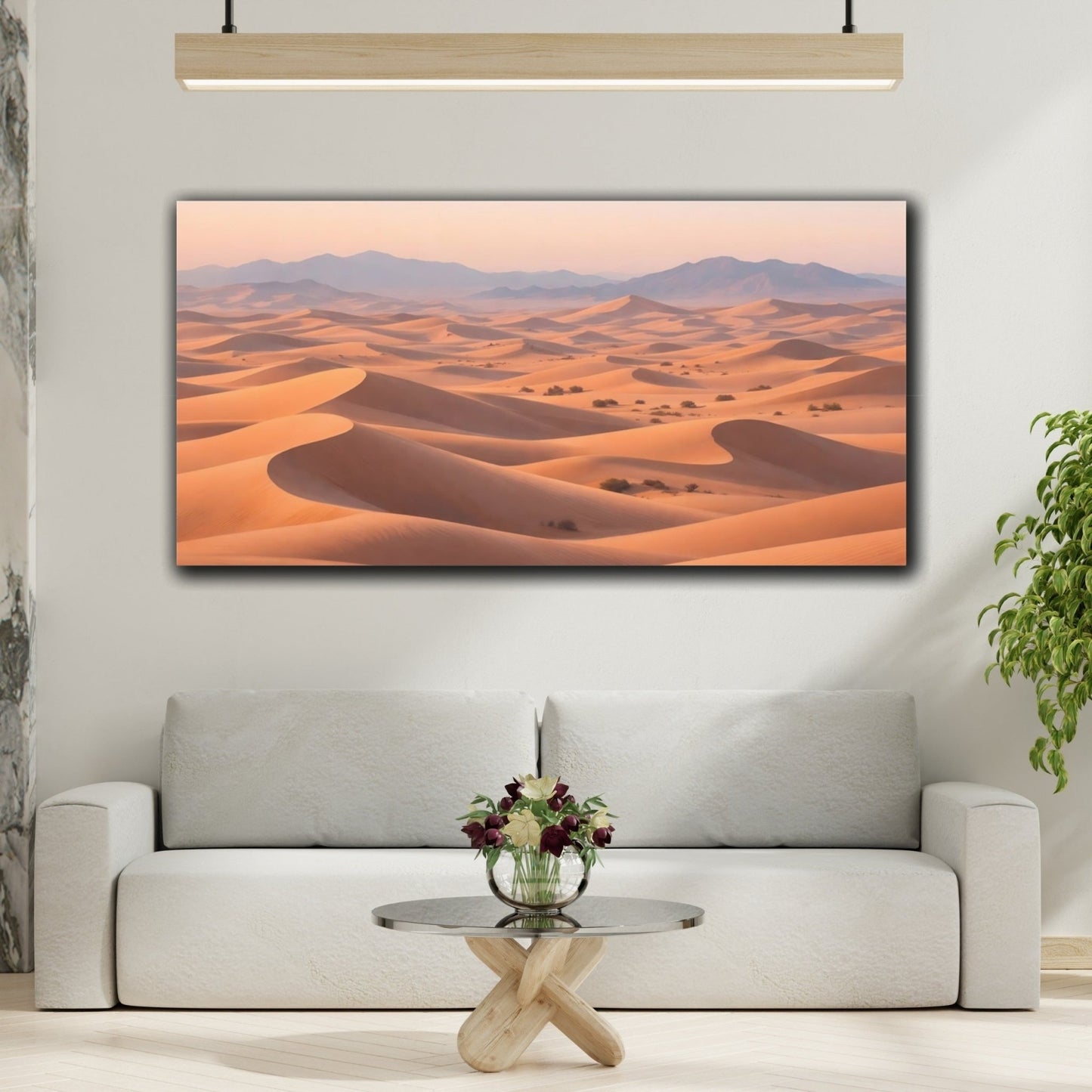 Nature Sand Dunes Desert Landscape - Canvas Wall Art Print - YesArtYes