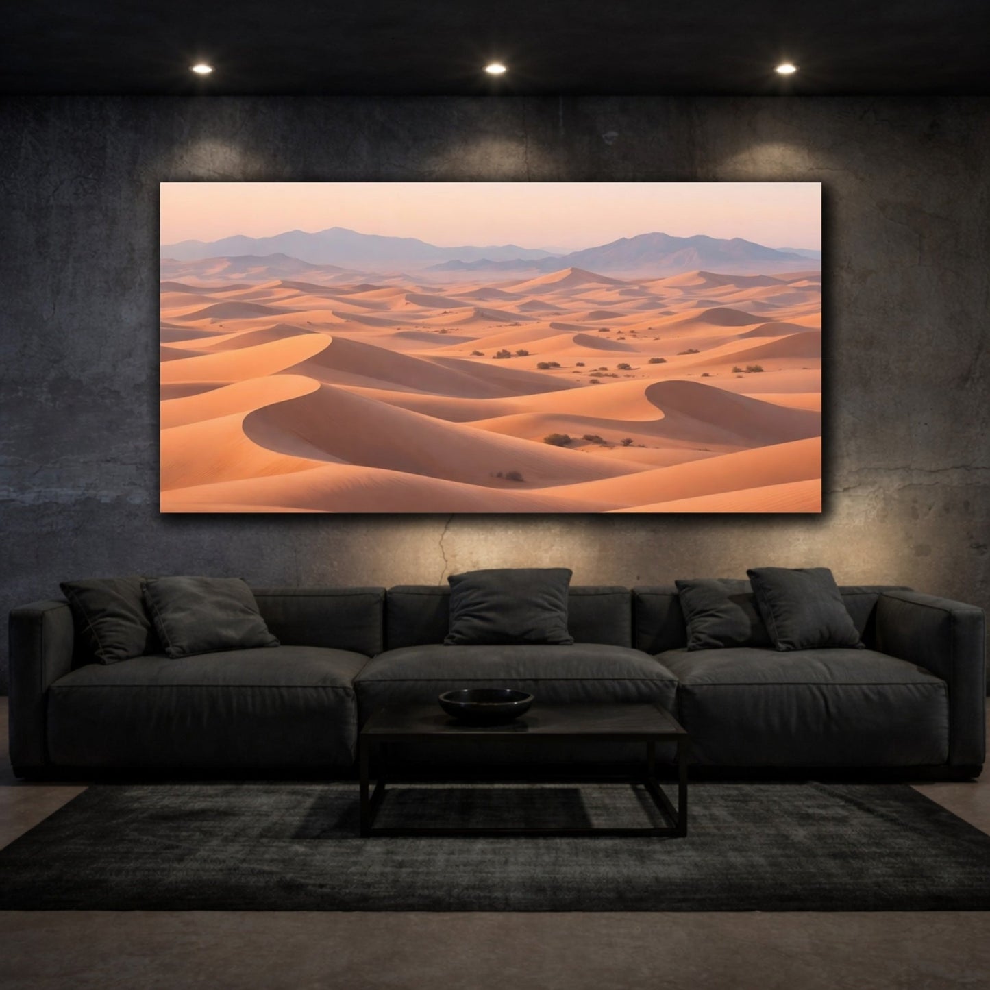 Nature Sand Dunes Desert Landscape - Canvas Wall Art Print - YesArtYes