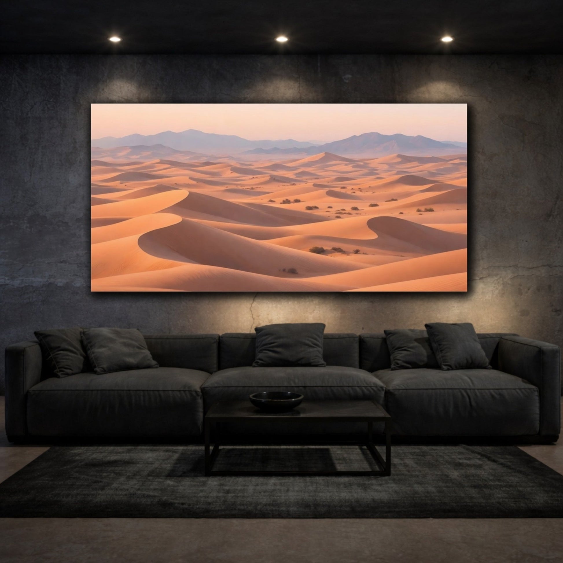 Nature Sand Dunes Desert Landscape - Canvas Wall Art Print - YesArtYes