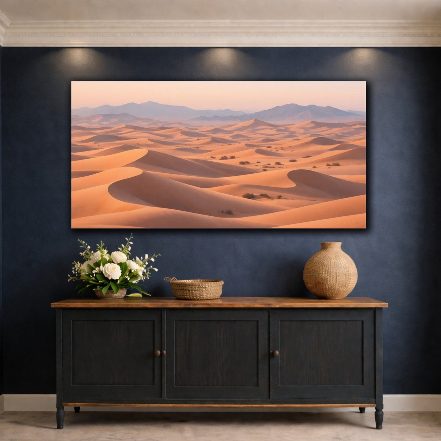 Nature Sand Dunes Desert Landscape - Canvas Wall Art Print - YesArtYes