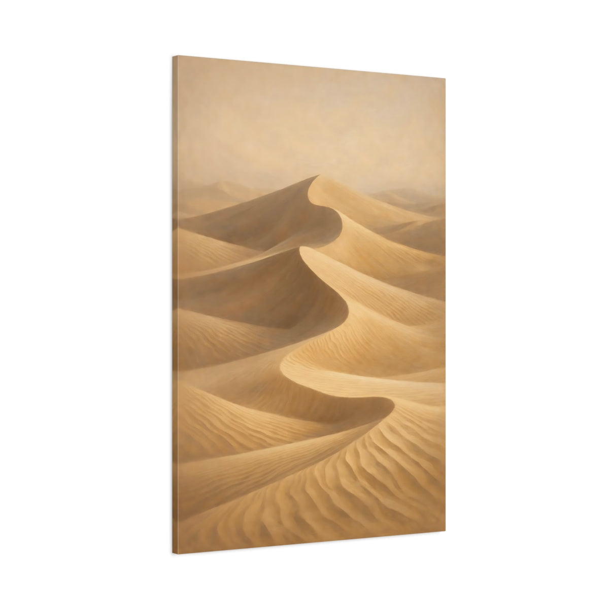 Main Mockup. Nature Sand Dunes Desert Sand Dunes shown as stretched canvas wall art