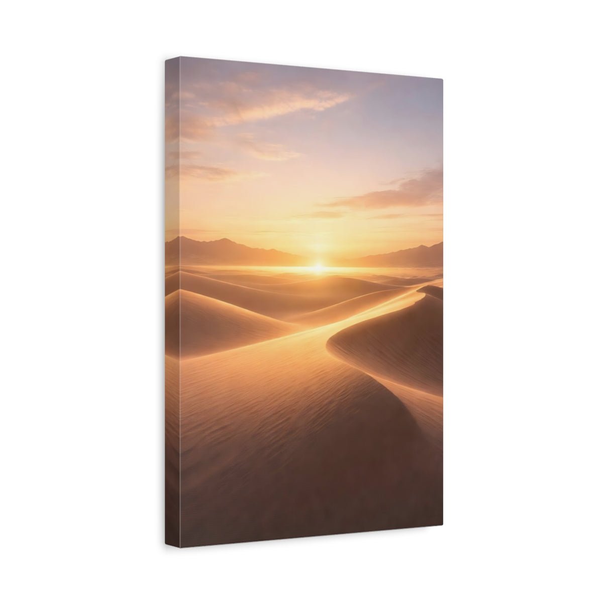 Nature Sand Dunes Golden - Canvas Wall Art Print - YesArtYes