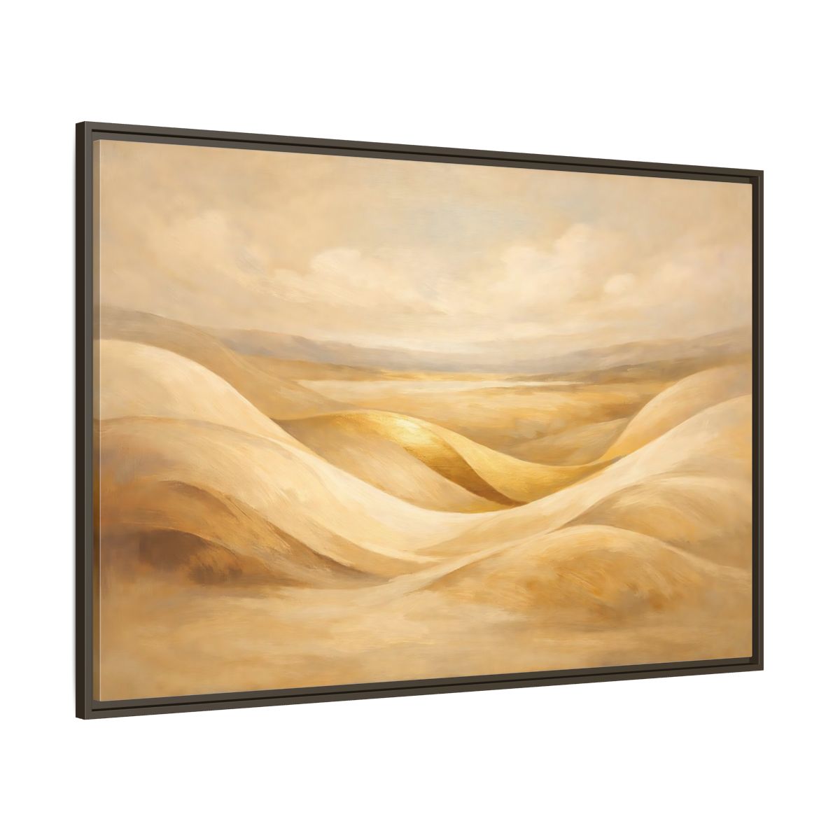 Main Mockup. Nature Sand Dunes Golden Dunes shown as stretched canvas wall art