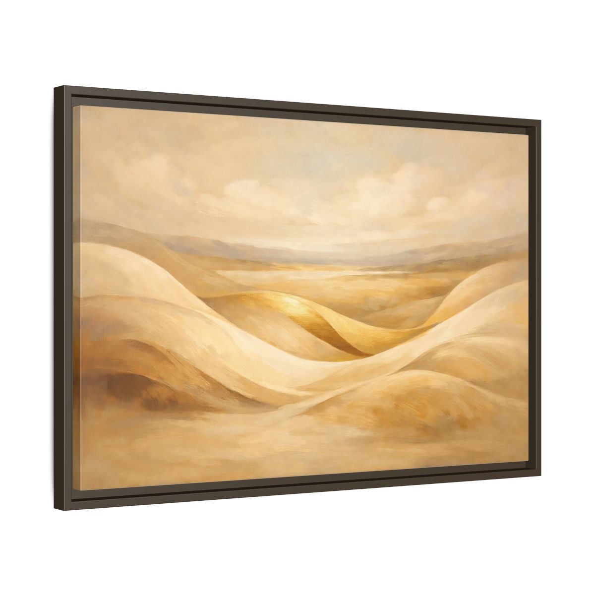 Side Mockup 11. Nature Sand Dunes Golden Dunes shown as stretched canvas wall art