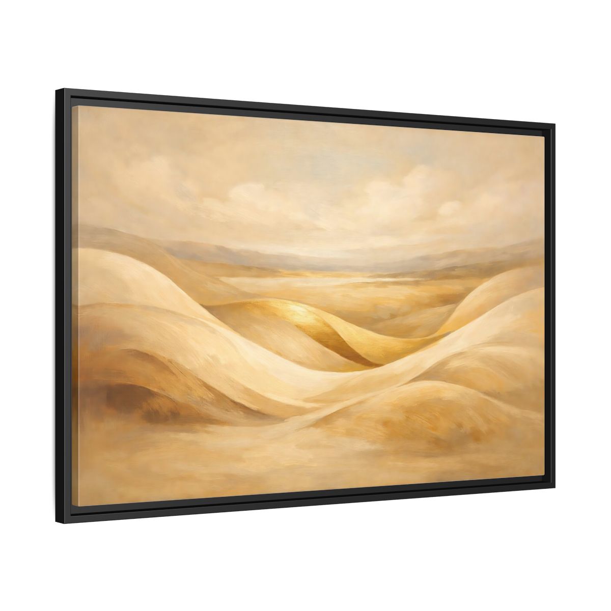 Side Mockup 13. Nature Sand Dunes Golden Dunes shown as stretched canvas wall art