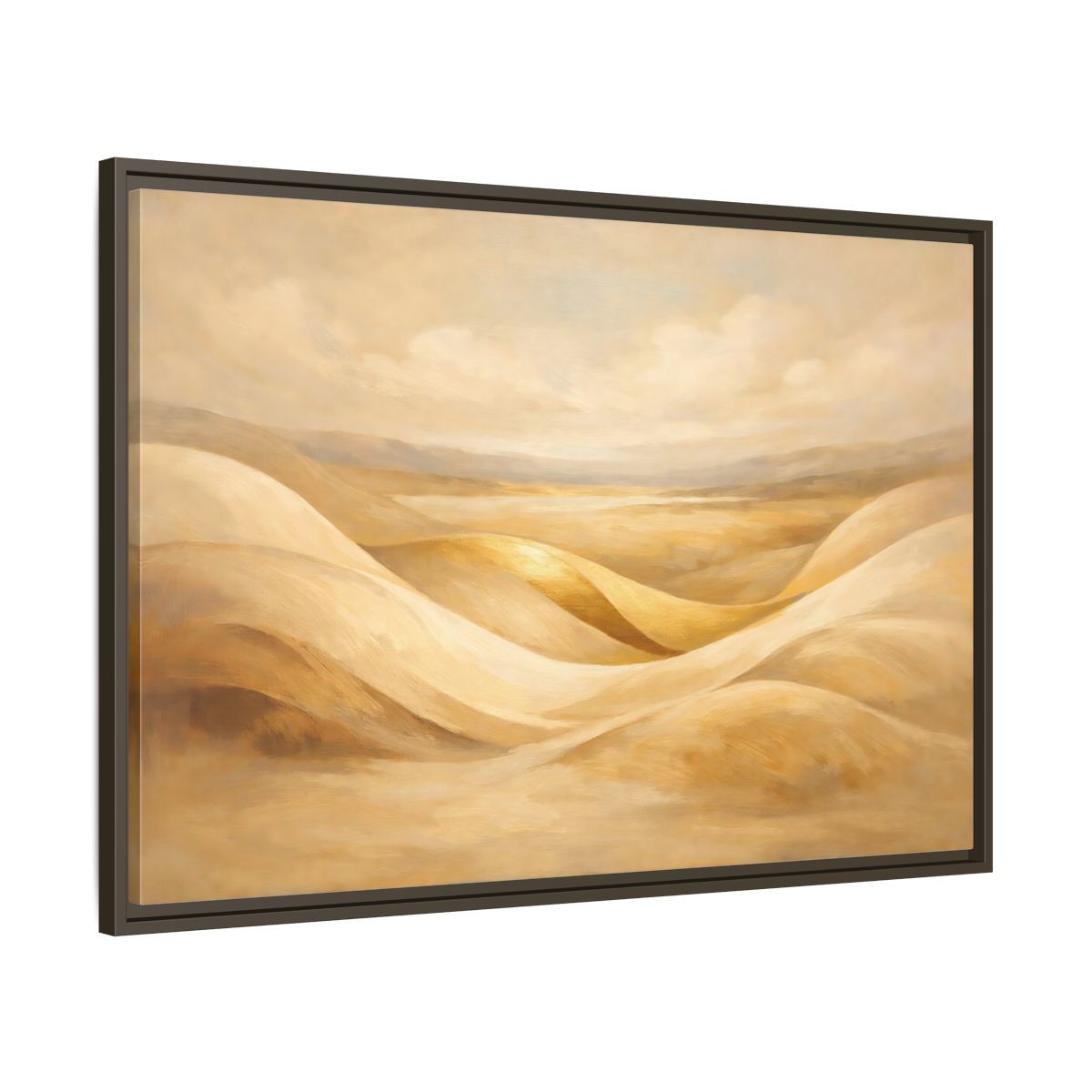 Side Mockup 9. Nature Sand Dunes Golden Dunes shown as stretched canvas wall art