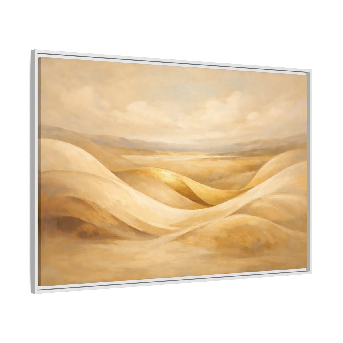 Side Mockup 7. Nature Sand Dunes Golden Dunes shown as stretched canvas wall art