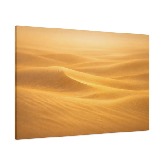 Nature Sand Dunes Golden Sand Dunes shown as stretched canvas wall art