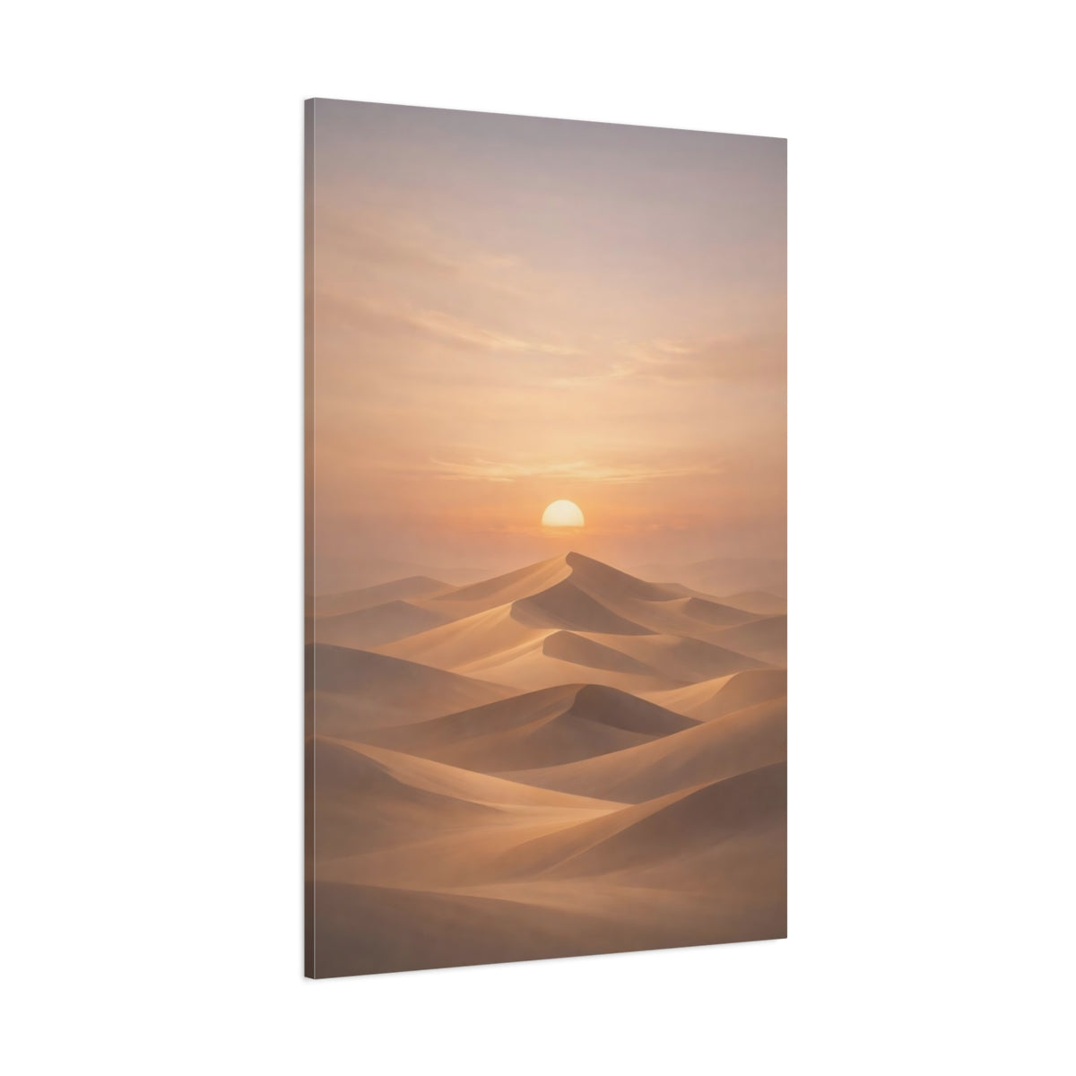 Nature Sand Dunes Orange Desert Sunset shown as stretched canvas wall art