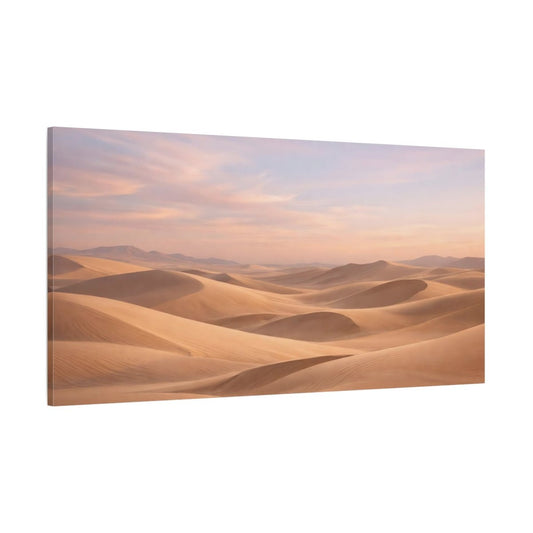 Nature Sand Dunes Pastel - Canvas Wall Art Print - YesArtYes