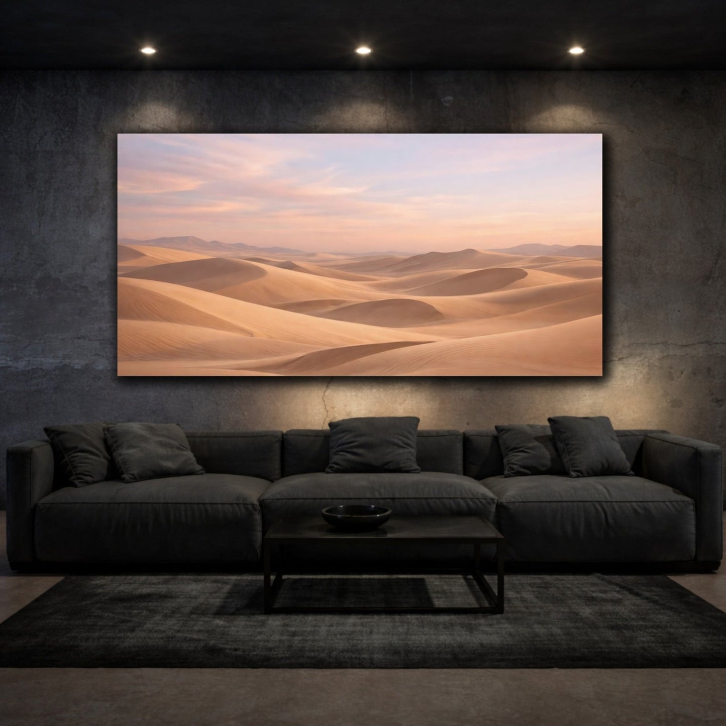 Nature Sand Dunes Pastel - Canvas Wall Art Print - YesArtYes