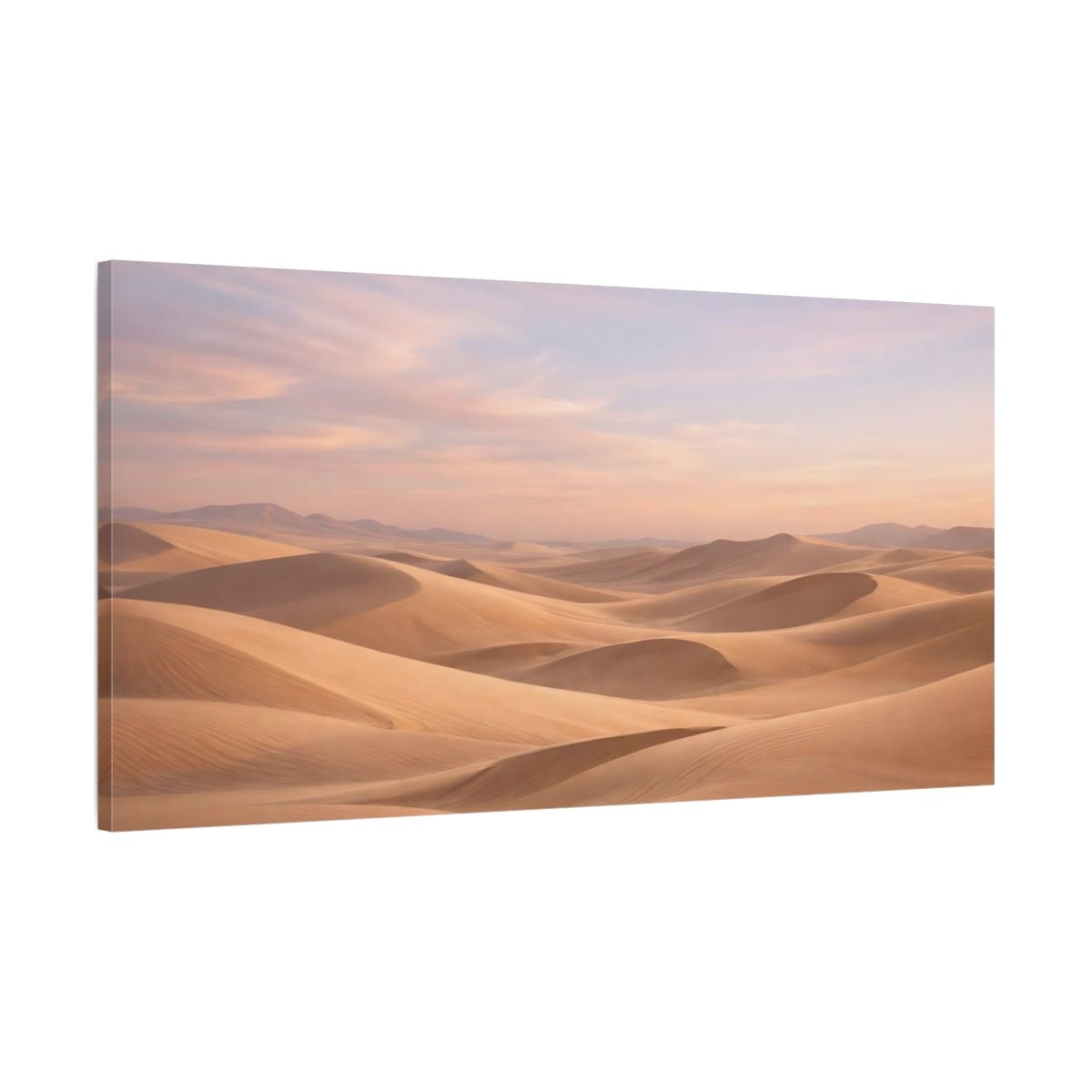 Nature Sand Dunes Pastel - Canvas Wall Art Print - YesArtYes
