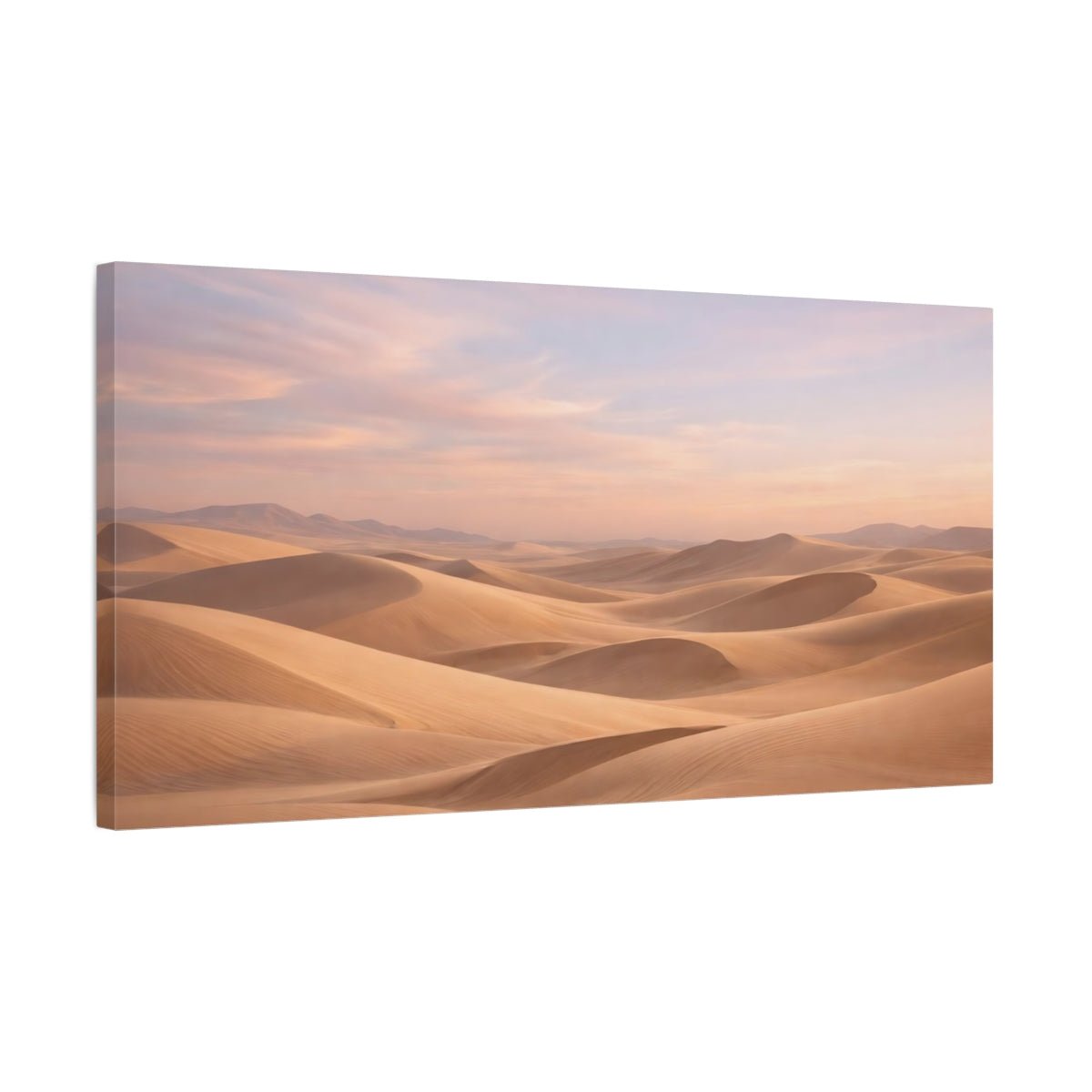Nature Sand Dunes Pastel - Canvas Wall Art Print - YesArtYes
