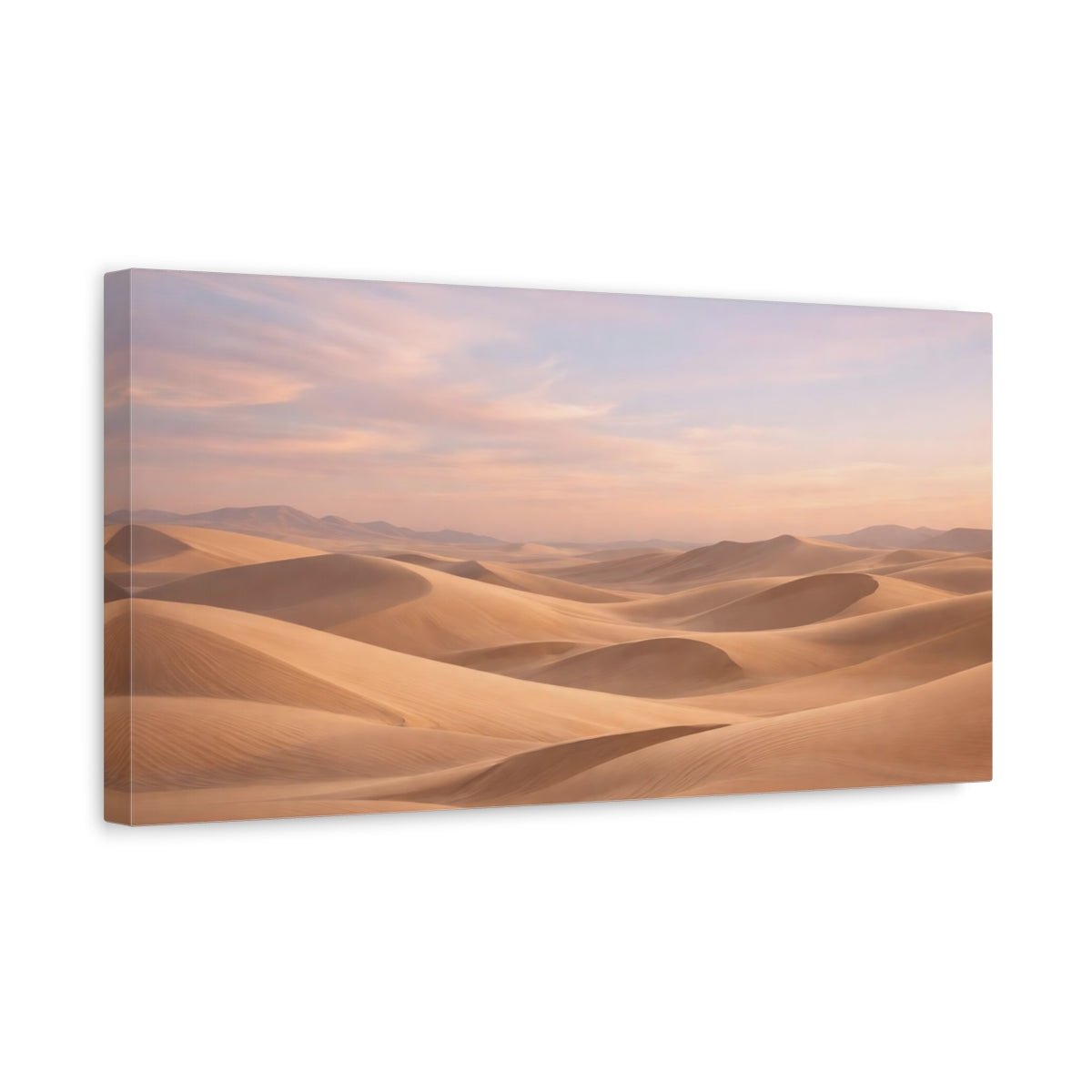Nature Sand Dunes Pastel - Canvas Wall Art Print - YesArtYes