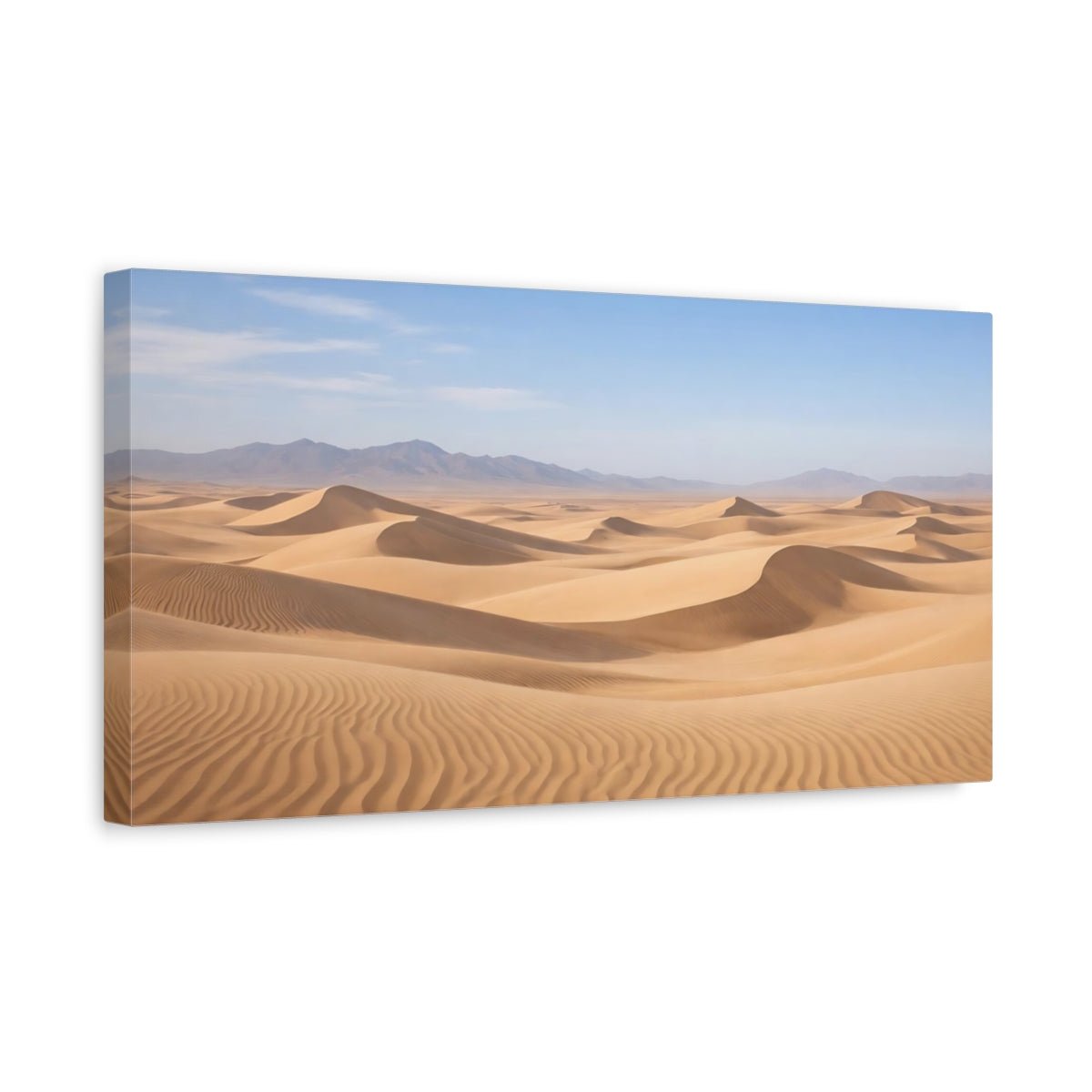 Nature Sand Dunes Tan Desert - Canvas Wall Art Print - YesArtYes