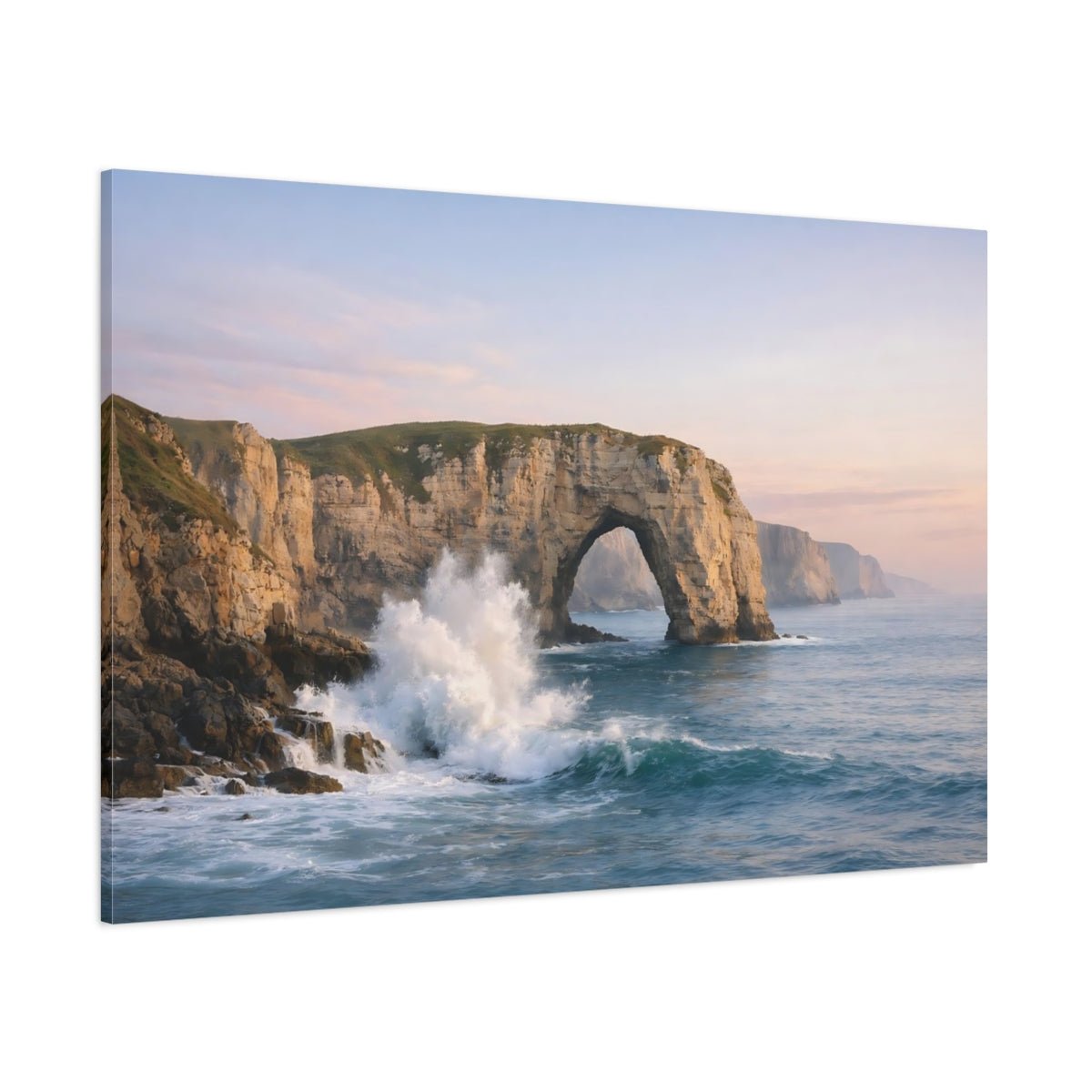 Nature Sea Arch Coastal Landscape - Canvas Wall Art Print - YesArtYes