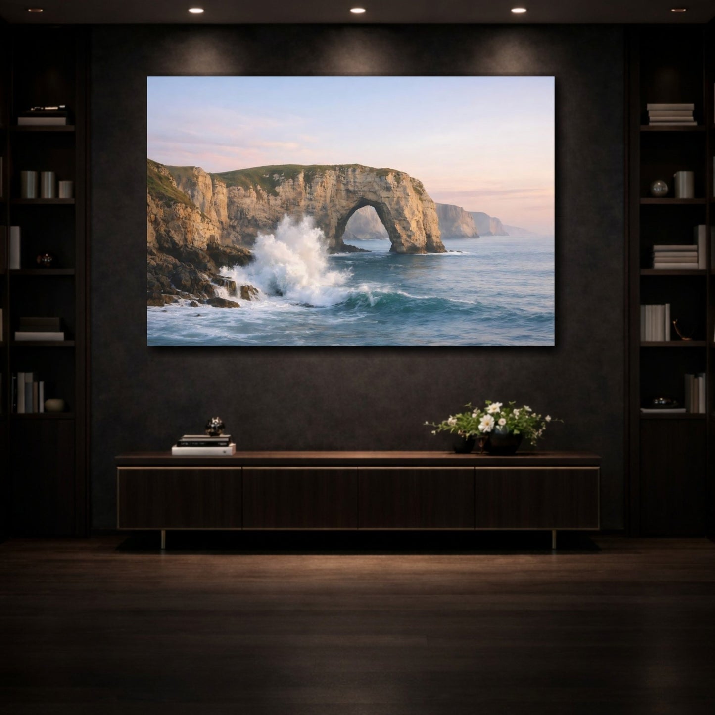 Nature Sea Arch Coastal Landscape - Canvas Wall Art Print - YesArtYes