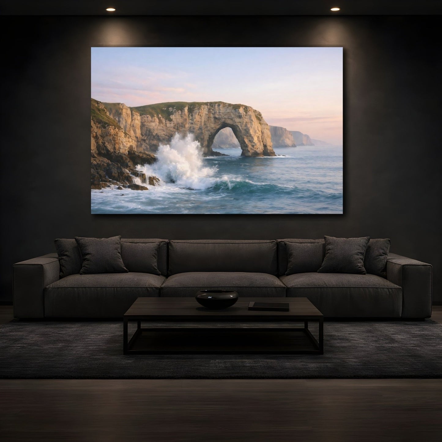 Nature Sea Arch Coastal Landscape - Canvas Wall Art Print - YesArtYes