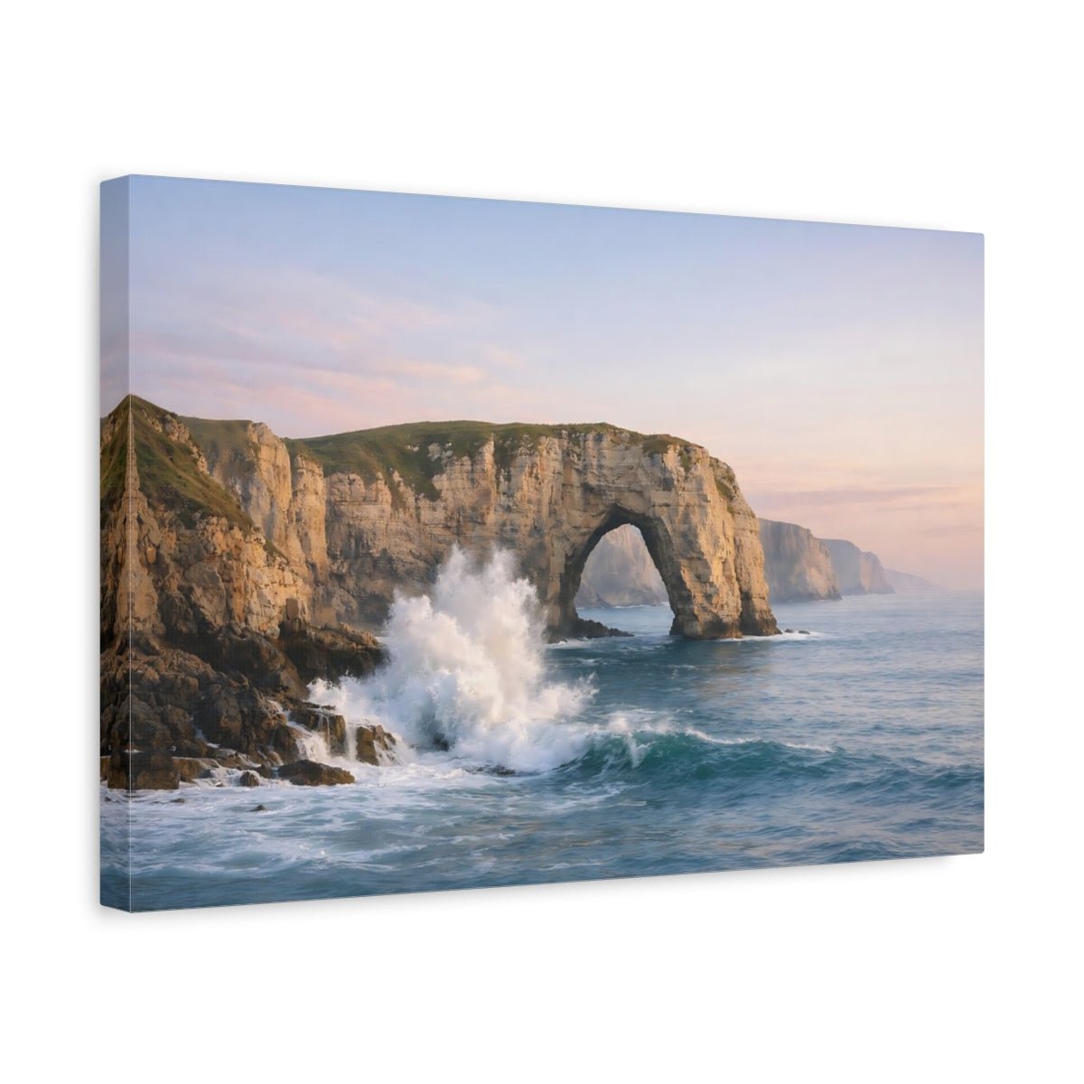 Nature Sea Arch Coastal Landscape - Canvas Wall Art Print - YesArtYes
