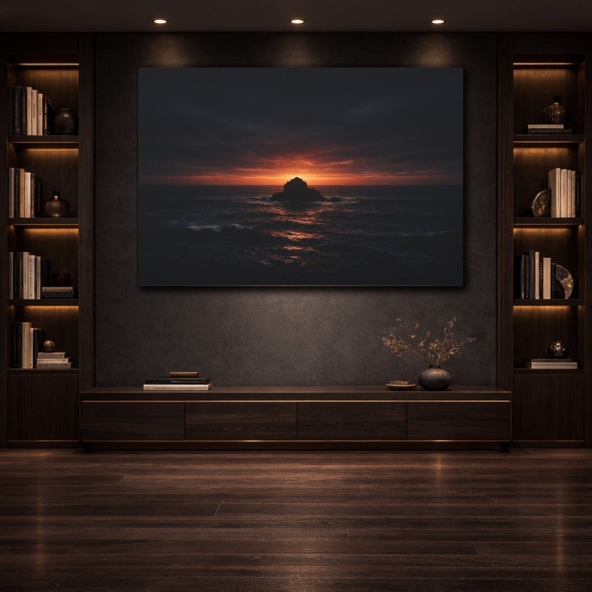 Nature Sea Stack Dramatic - Canvas Wall Art Print - YesArtYes