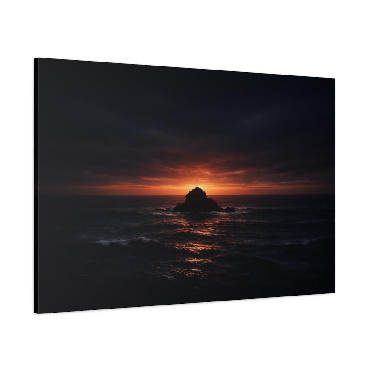 Nature Sea Stack Dramatic - Canvas Wall Art Print - YesArtYes