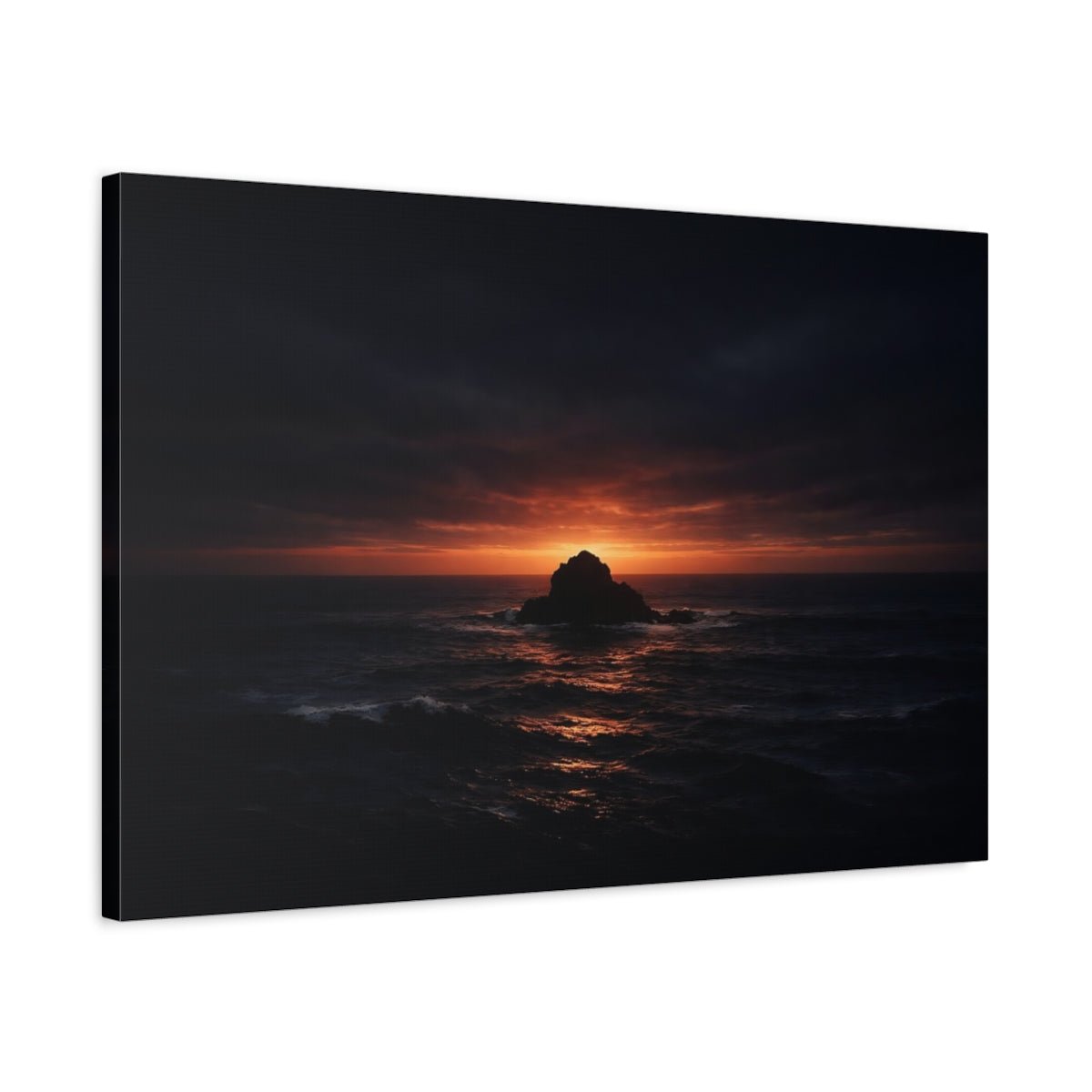 Nature Sea Stack Dramatic - Canvas Wall Art Print - YesArtYes