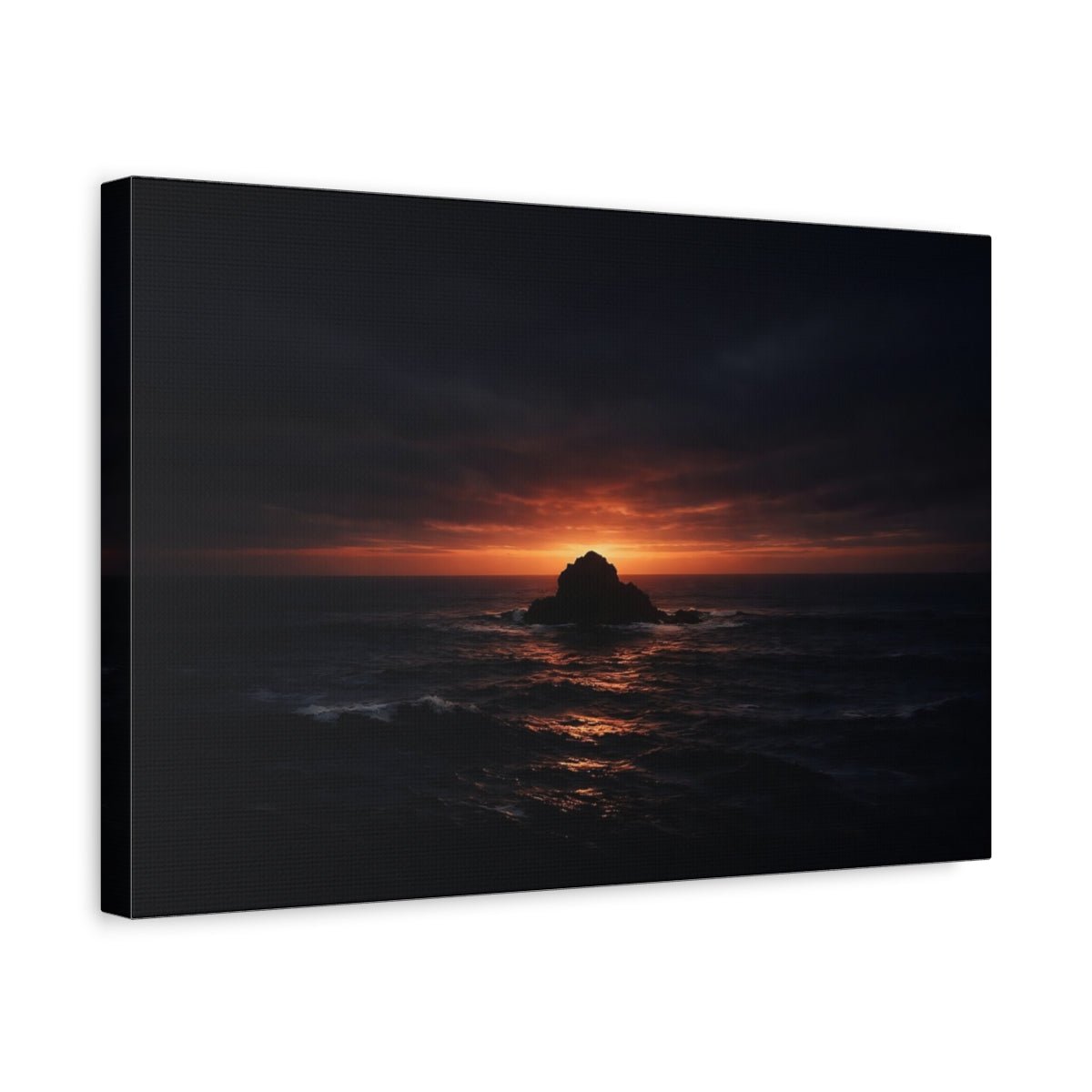 Nature Sea Stack Dramatic - Canvas Wall Art Print - YesArtYes