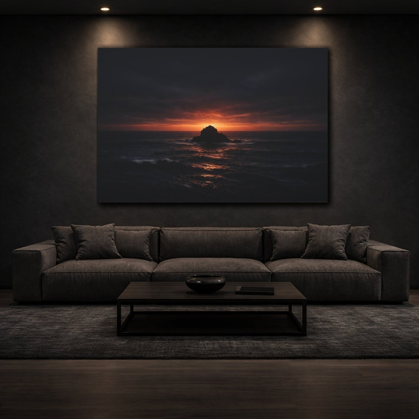 Nature Sea Stack Dramatic - Canvas Wall Art Print - YesArtYes