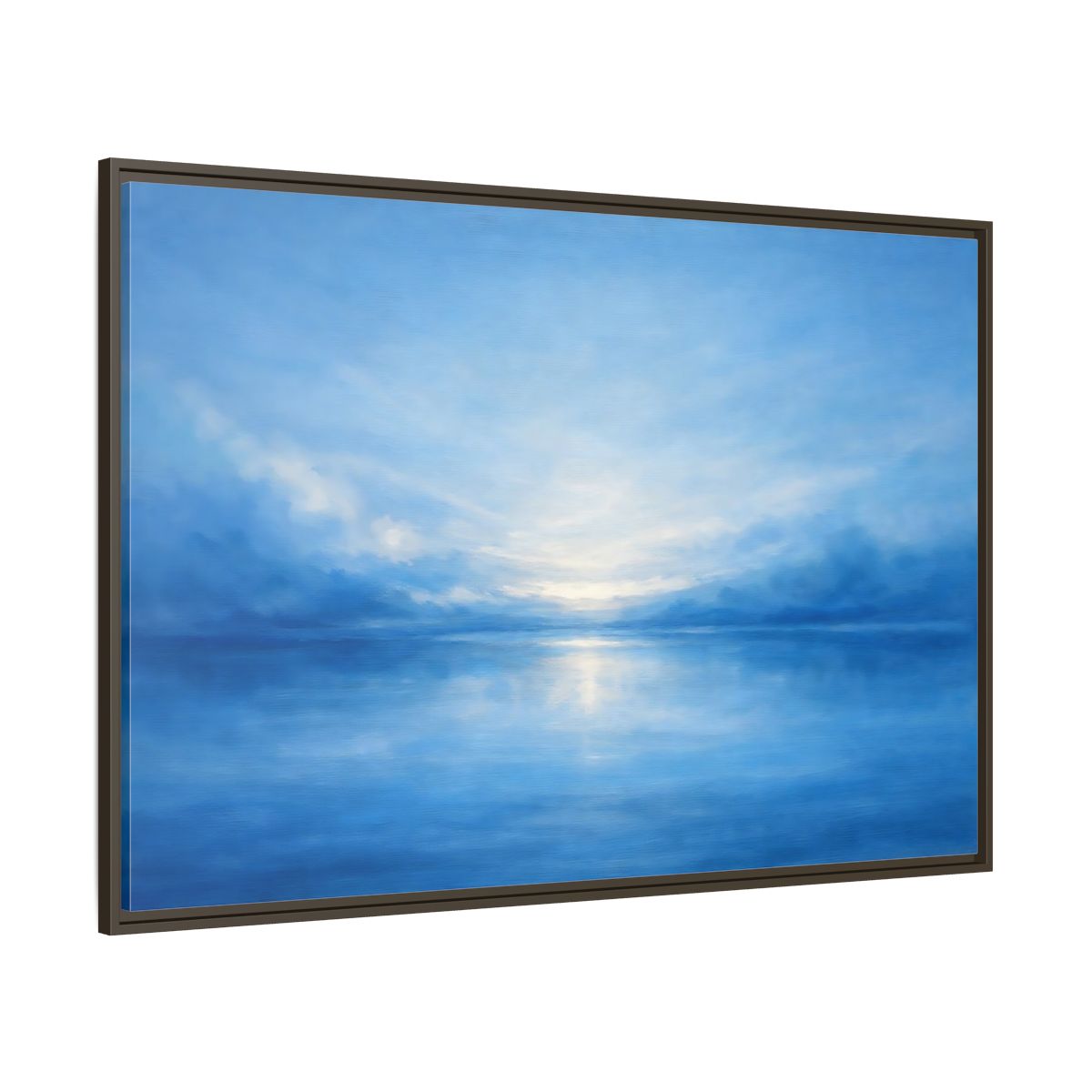 Main Mockup. Nature Seascape Blue Seascape shown as stretched canvas wall art