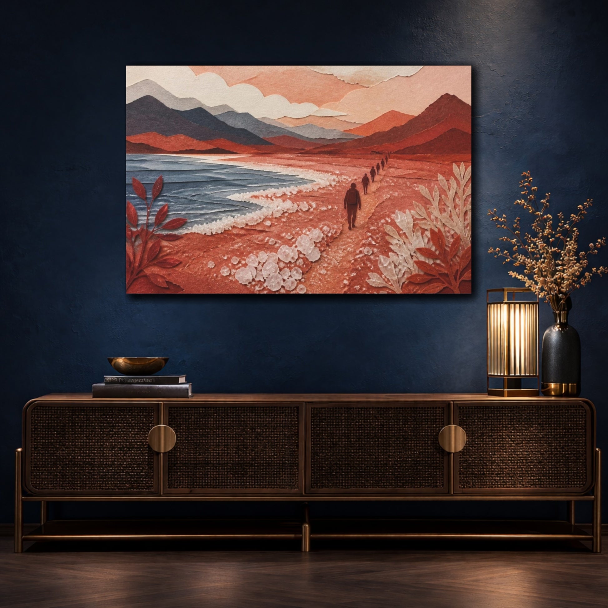 Mockup 4. Nature Shoreline Walk shown as canvas print