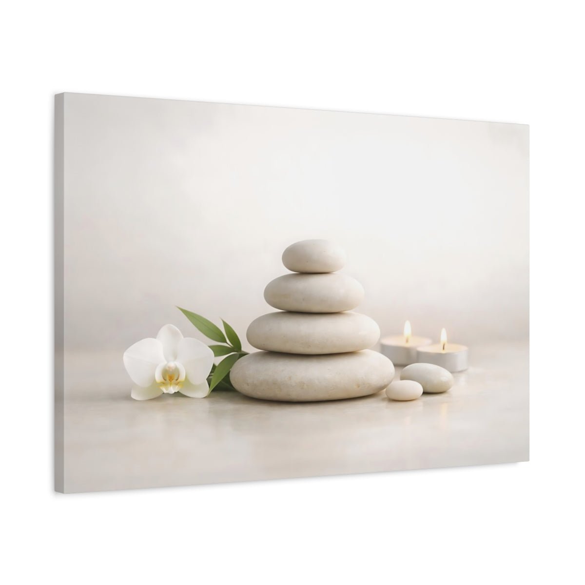 Nature Stacked Stones Zen - Canvas Wall Art Print - YesArtYes