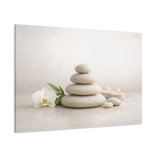 Nature Stacked Stones Zen - Canvas Wall Art Print - YesArtYes